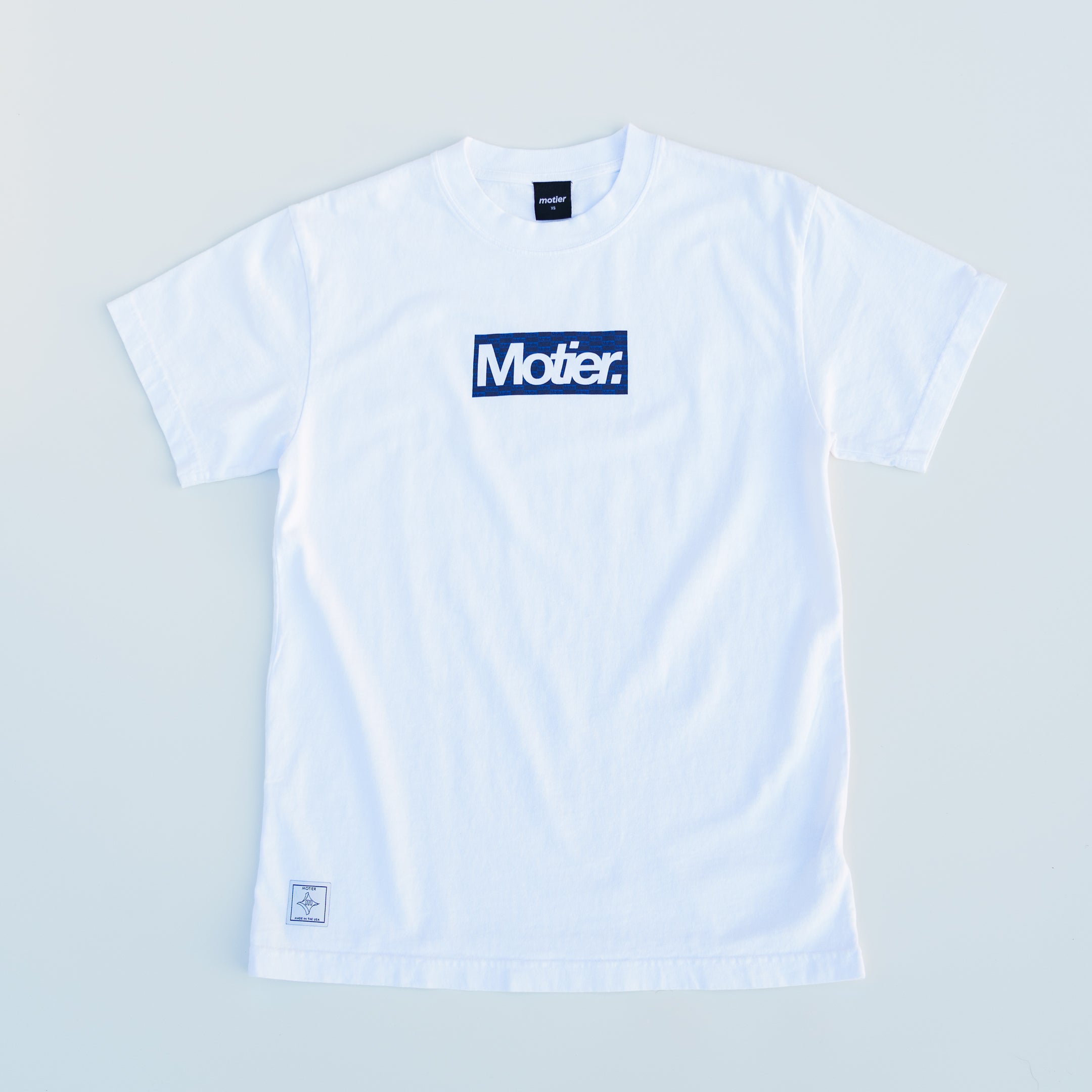 STC Pattern Box Logo Luxe Tee (White)