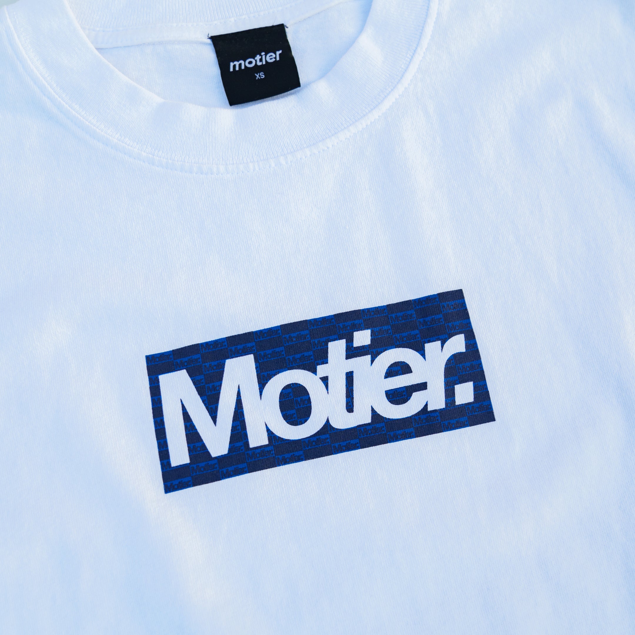 STC Pattern Box Logo Luxe Tee (White)