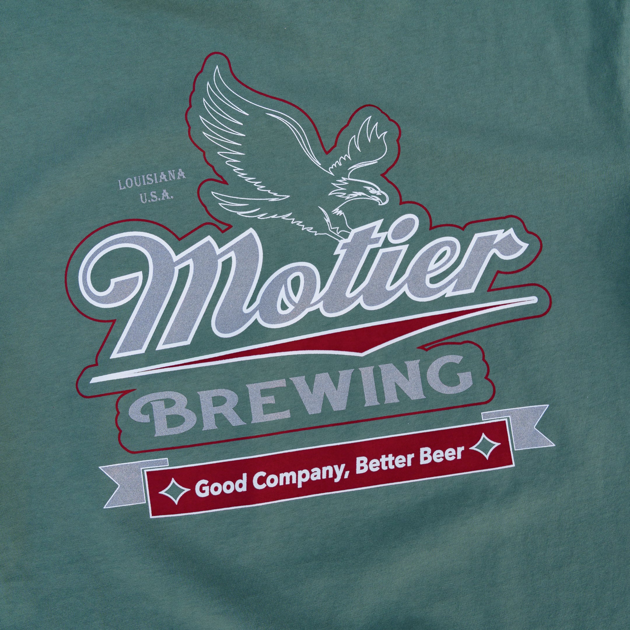 The Brewery Luxe Premium Tee (Silver Pine) - Motier Lafayette 