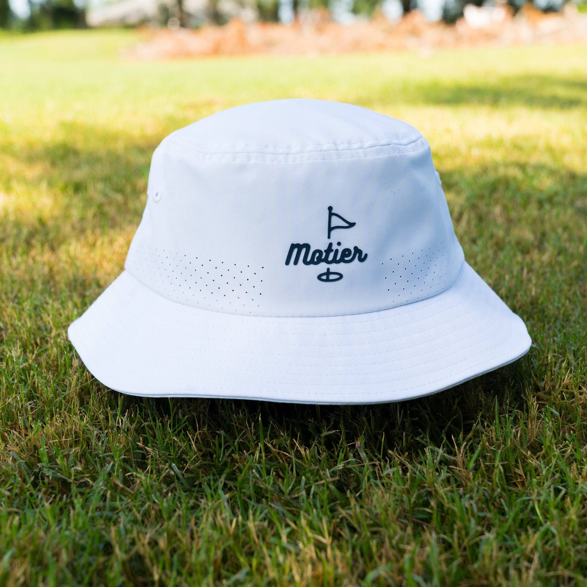 The Motier Tour Performance Bucket Hat (White) - Motier Lafayette 