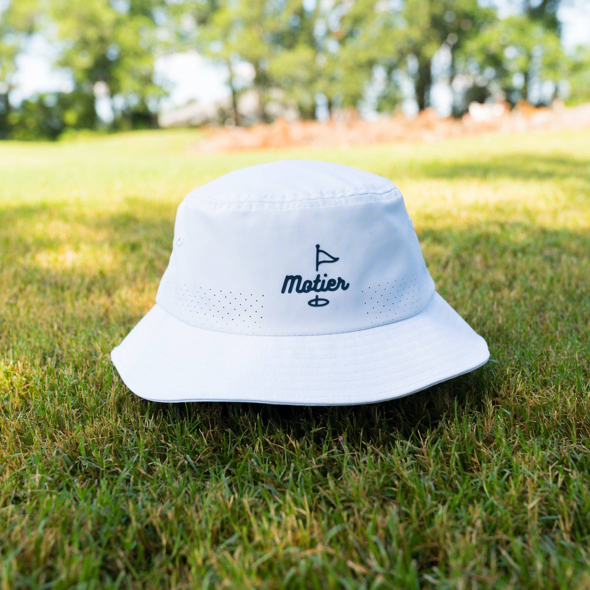 The Motier Tour Performance Bucket Hat (White) - Motier Lafayette 