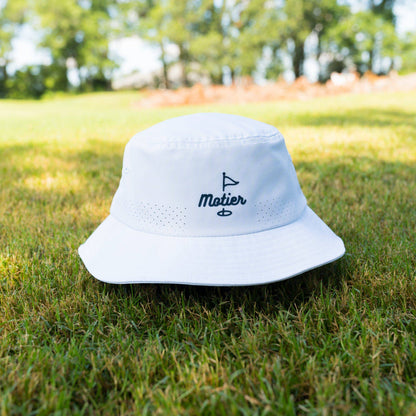 The Motier Tour Performance Bucket Hat (White) - Motier Lafayette 