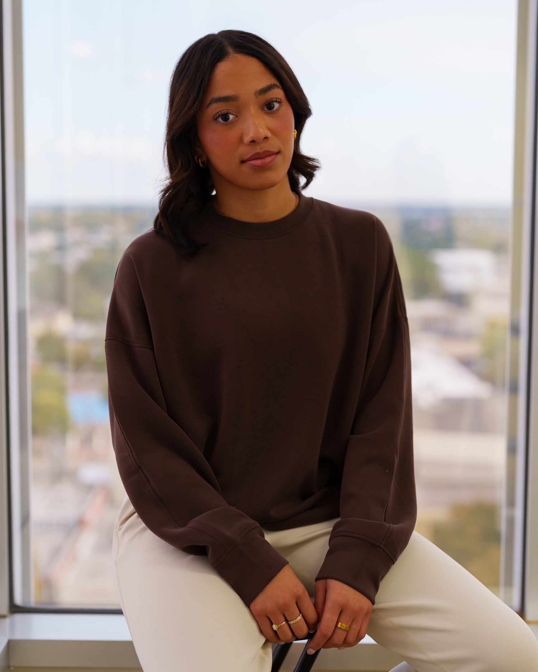 Buttersoft Oversized Crewneck (French Roast)