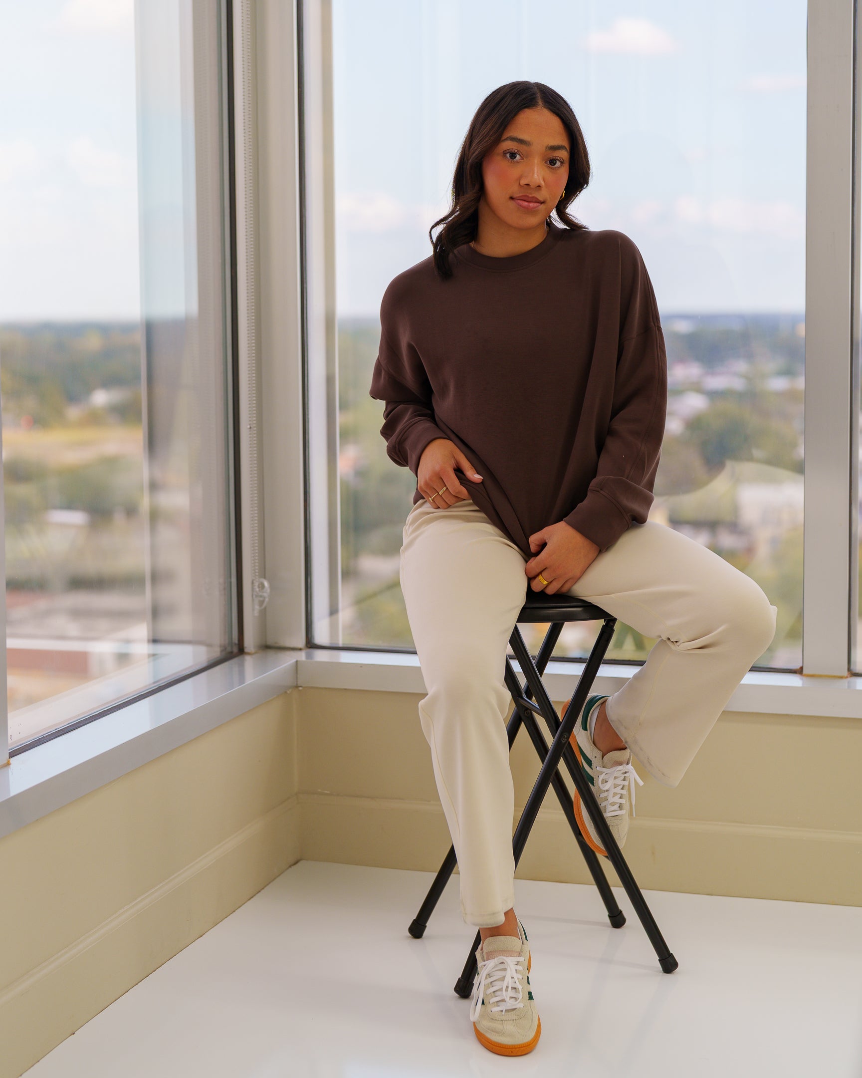 Buttersoft Oversized Crewneck (French Roast)