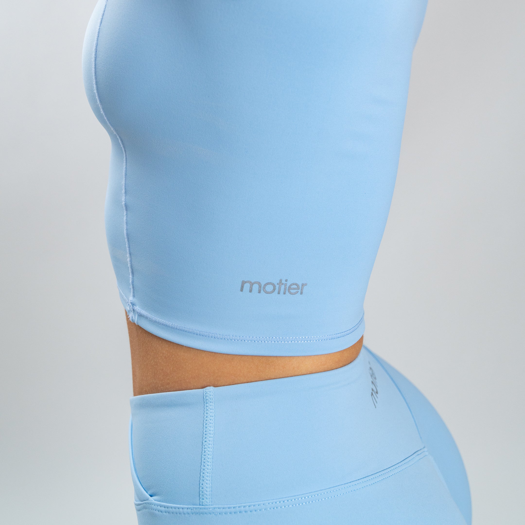 Cap Sleeve Active Top (Powder Blue) - Motier Lafayette 