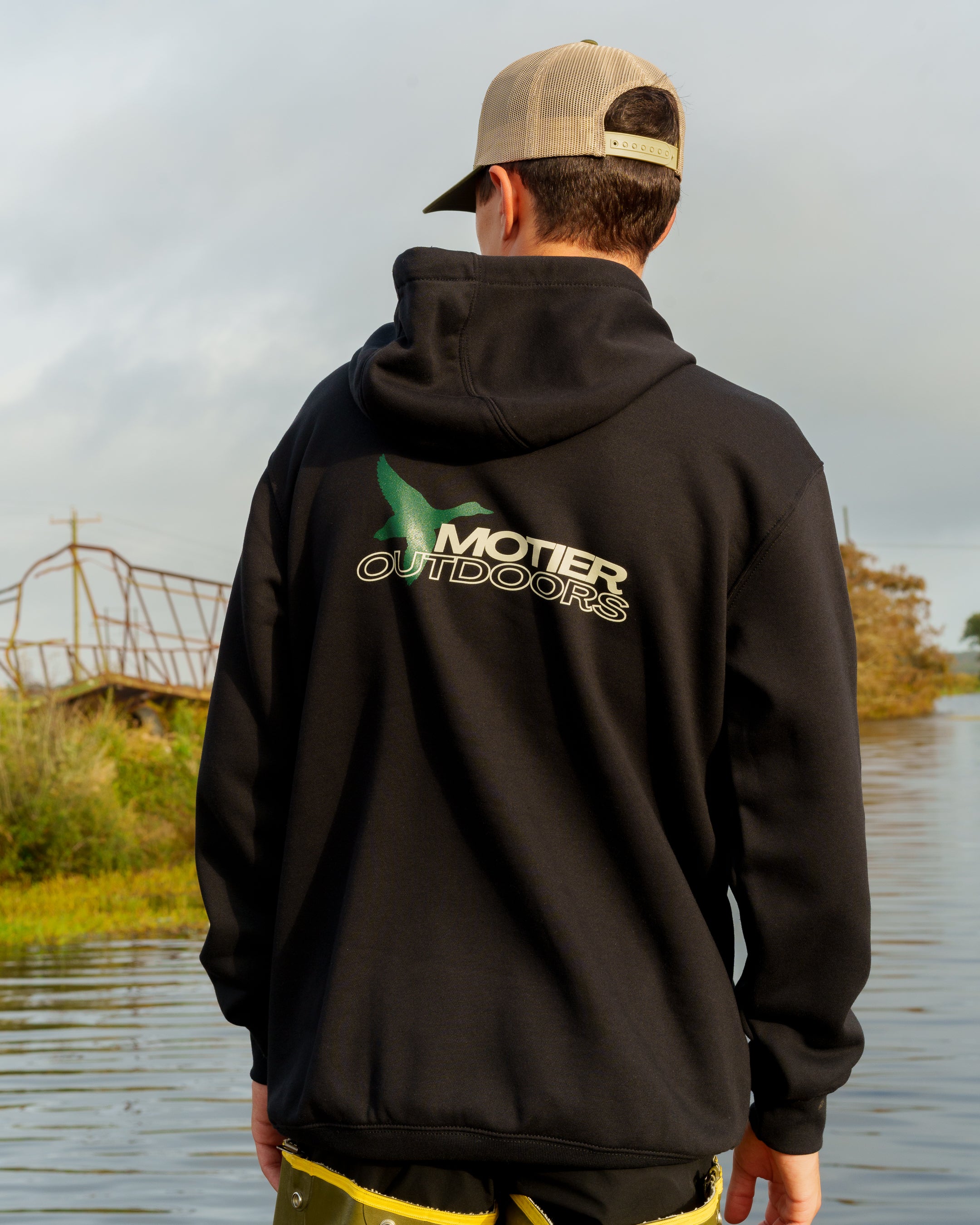 Motier Outdoors Carhartt Hoodie (Black) - Motier Lafayette 