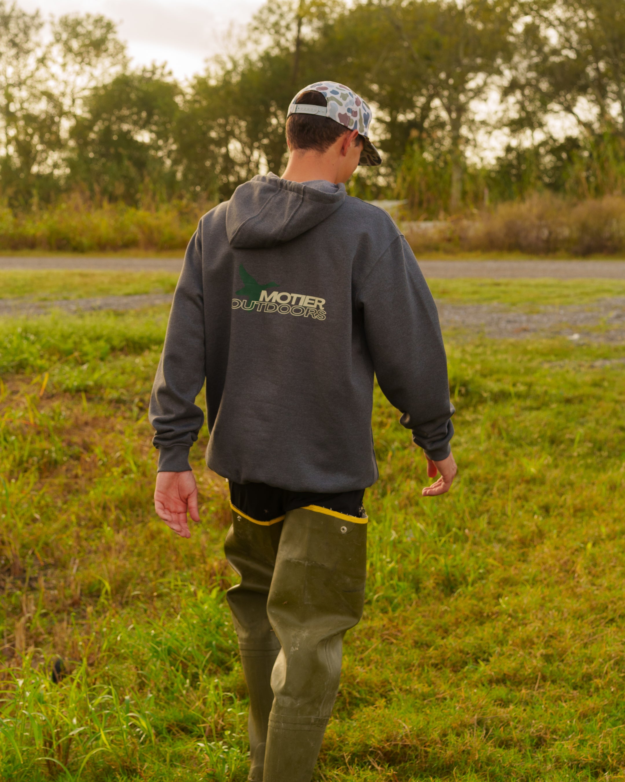 Motier Outdoors Carhartt Hoodie (Charcoal) - Motier Lafayette 
