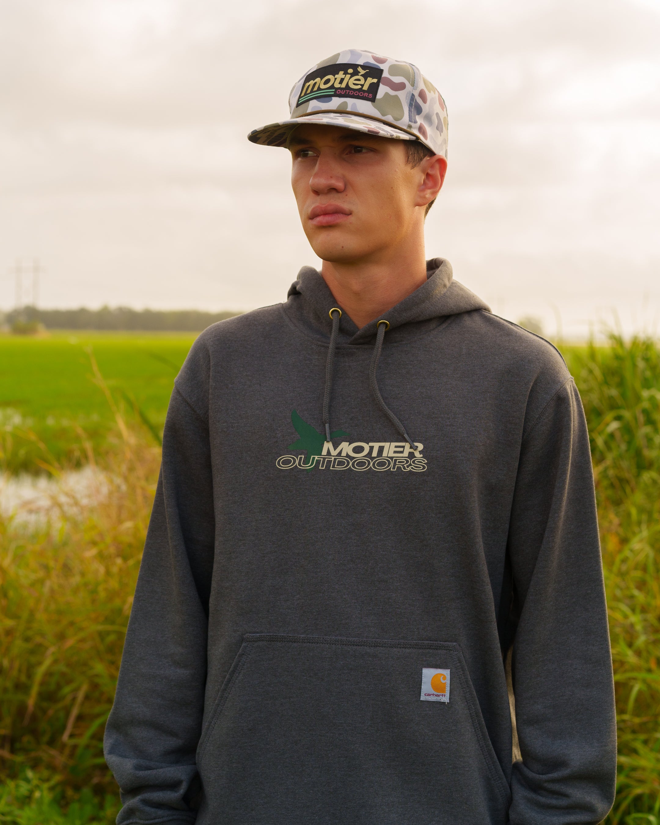 Motier Outdoors Carhartt Hoodie (Charcoal) - Motier Lafayette 