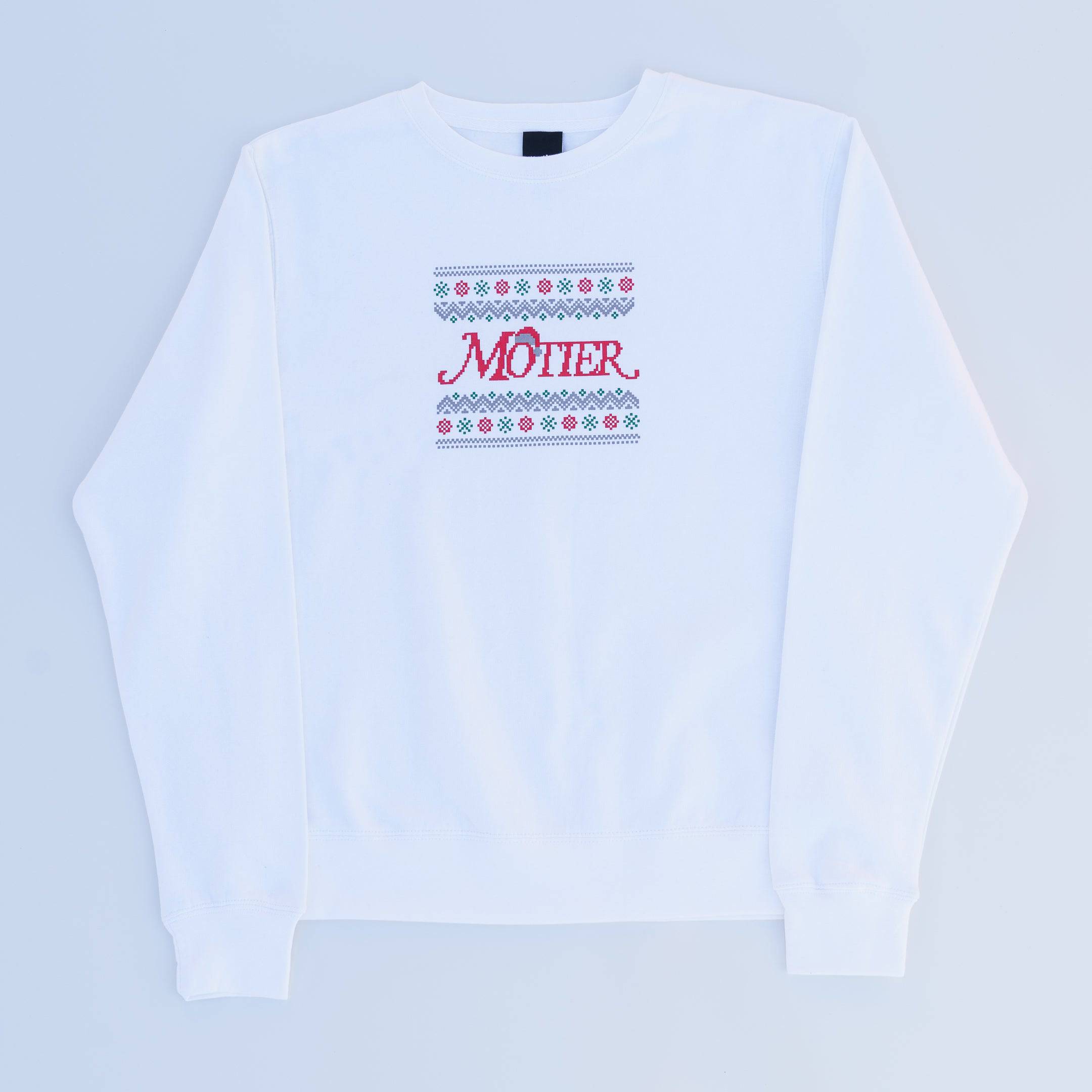 A Motier Christmas Crewneck (White) - Motier Lafayette 