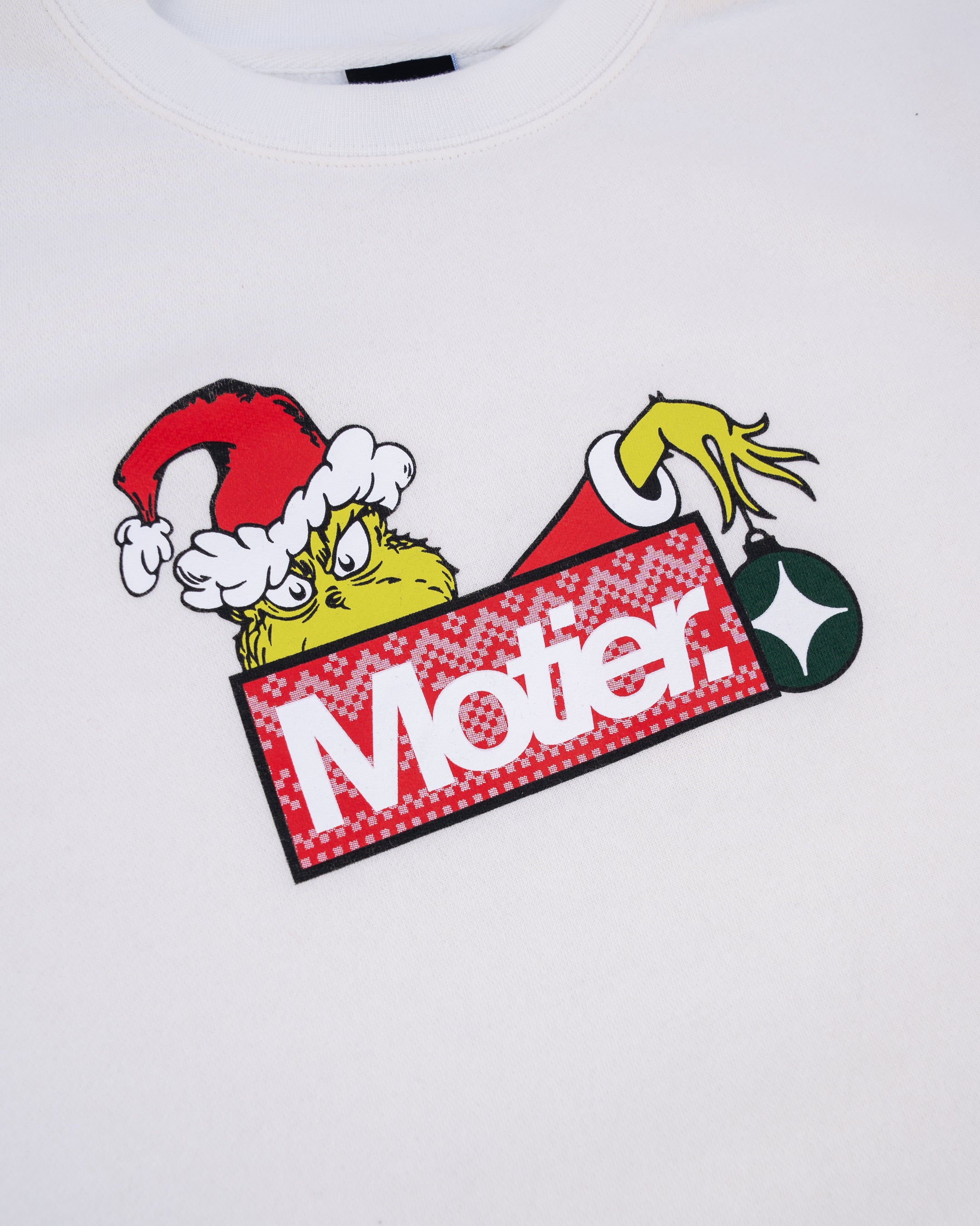 The Holiday Heist Crewneck (White) - Motier Lafayette 
