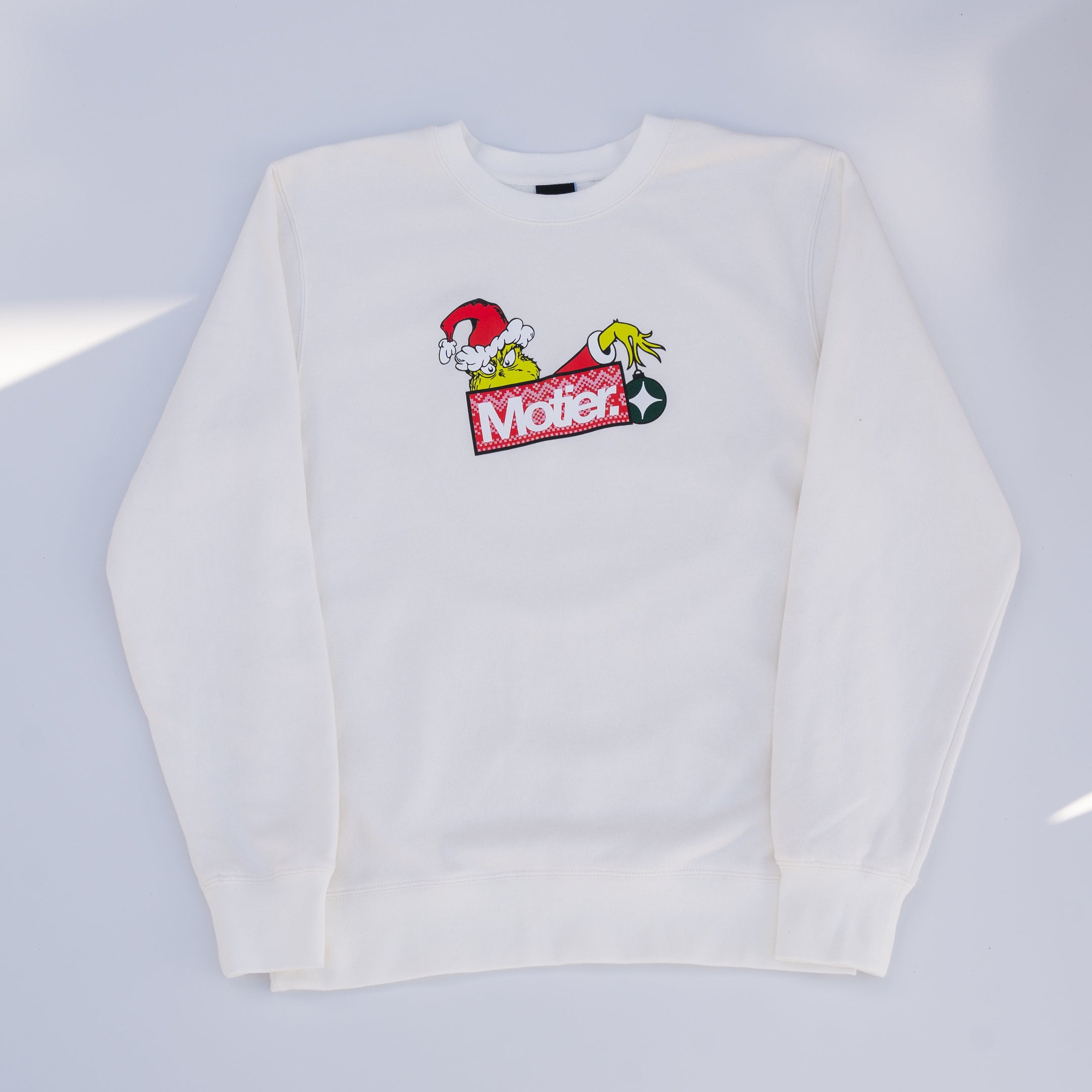 The Holiday Heist Crewneck (White) - Motier Lafayette 