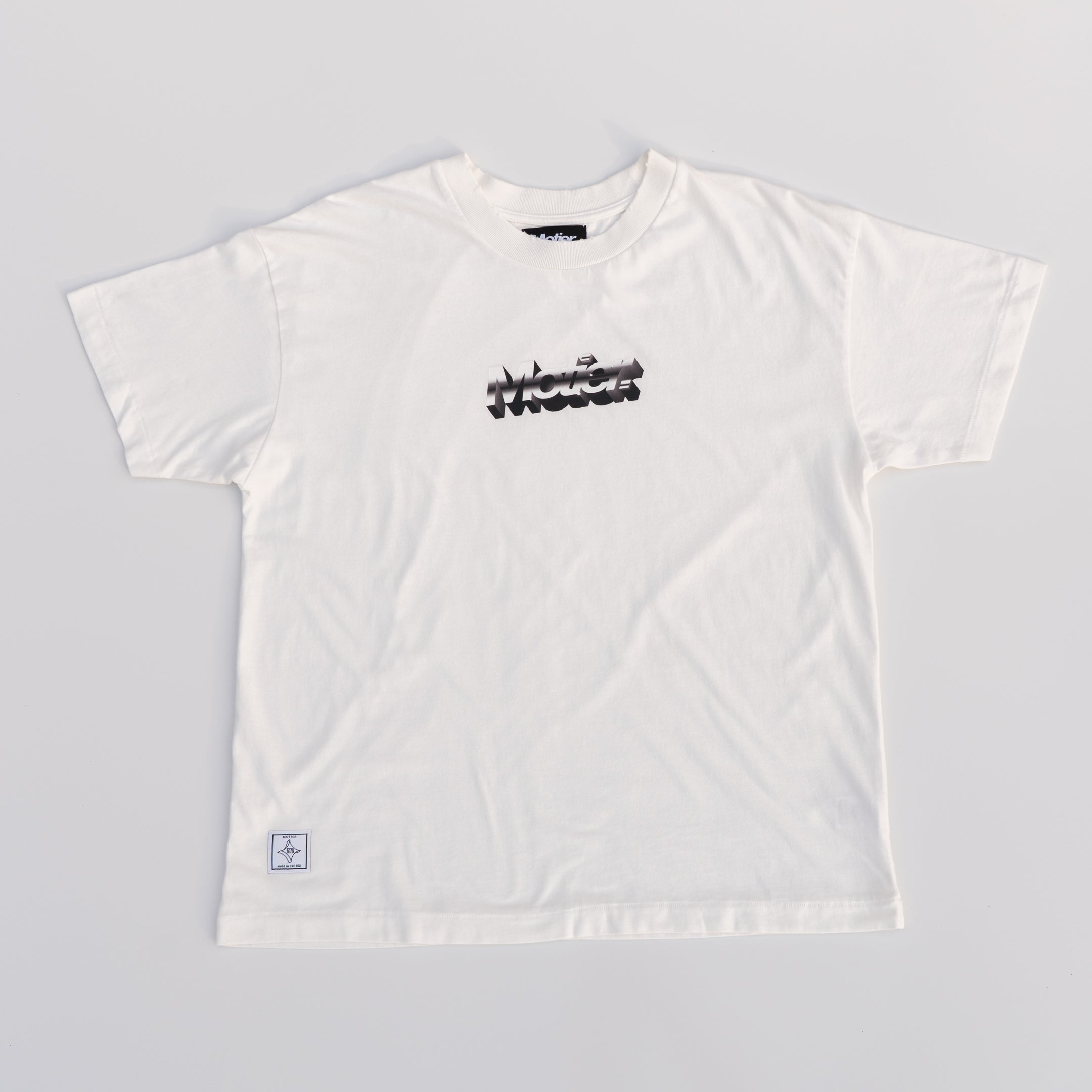 The Ellington Chrome Luxe Tee (Blanc) - Motier Lafayette 