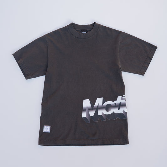 The Offset Chrome Tee (Graphite)