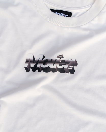 The Ellington Chrome Luxe Tee (Blanc) - Motier Lafayette 