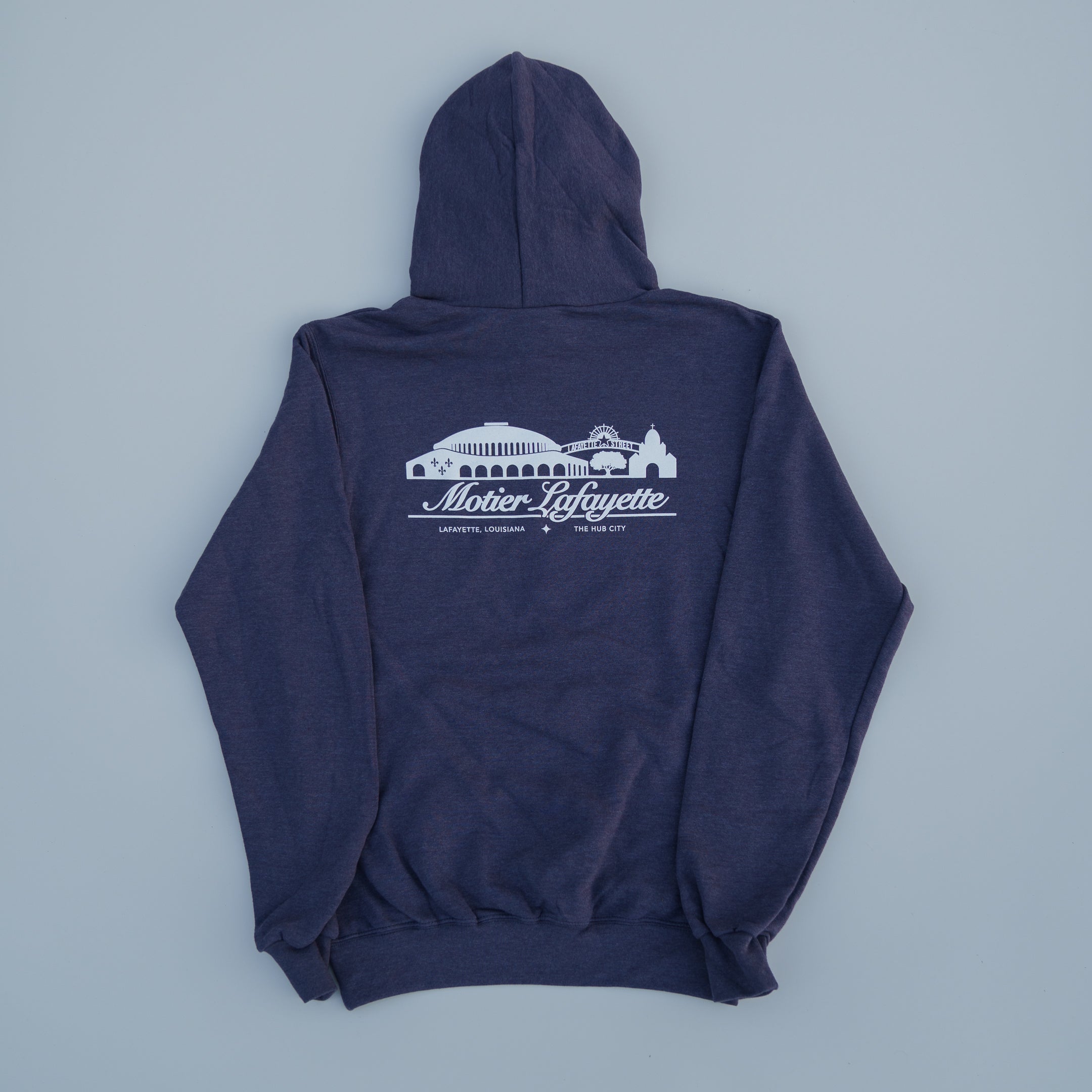 The Cityscape Hoodie (Navy Heather) - Motier Lafayette 