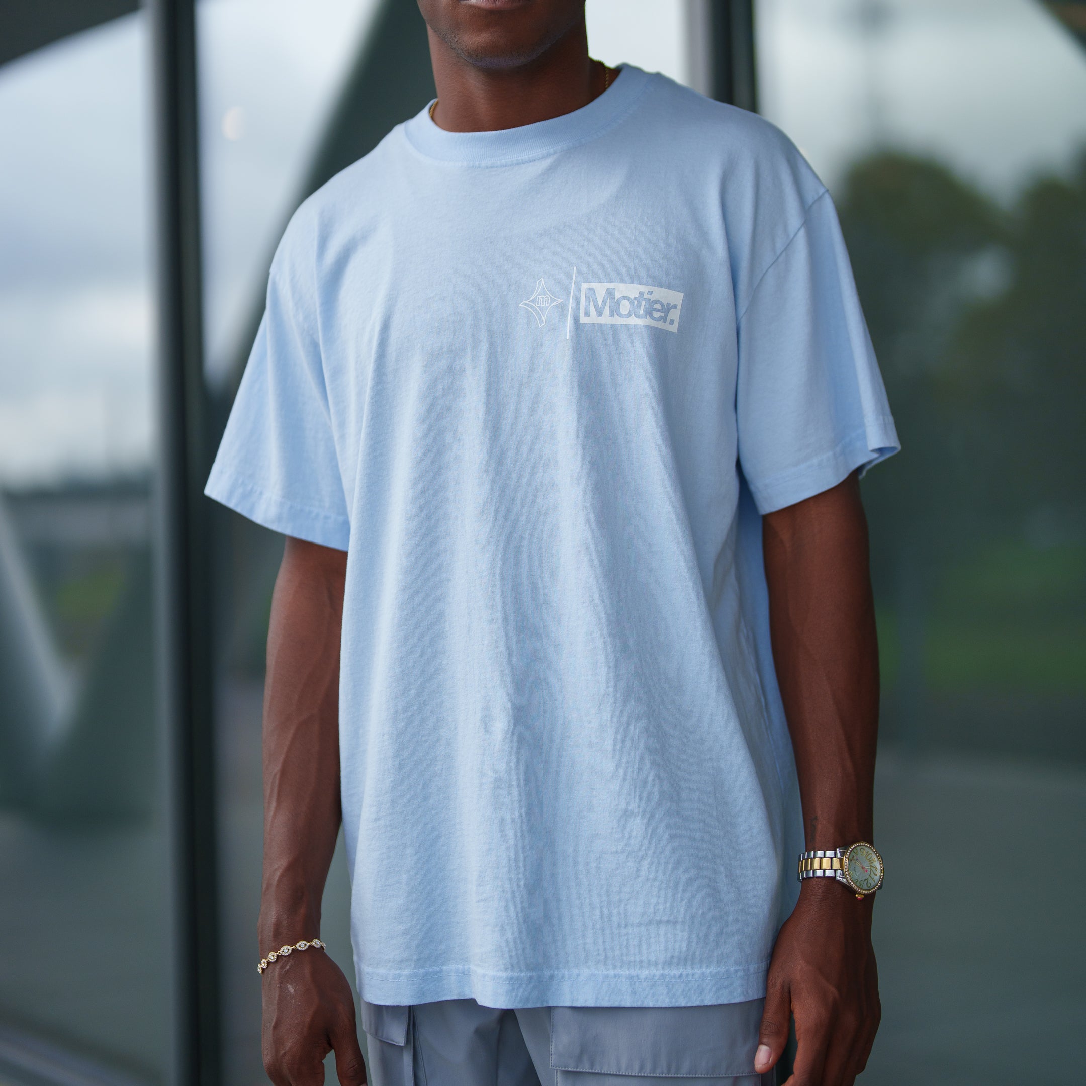 The Clarity Luxe Tee (Skyway)