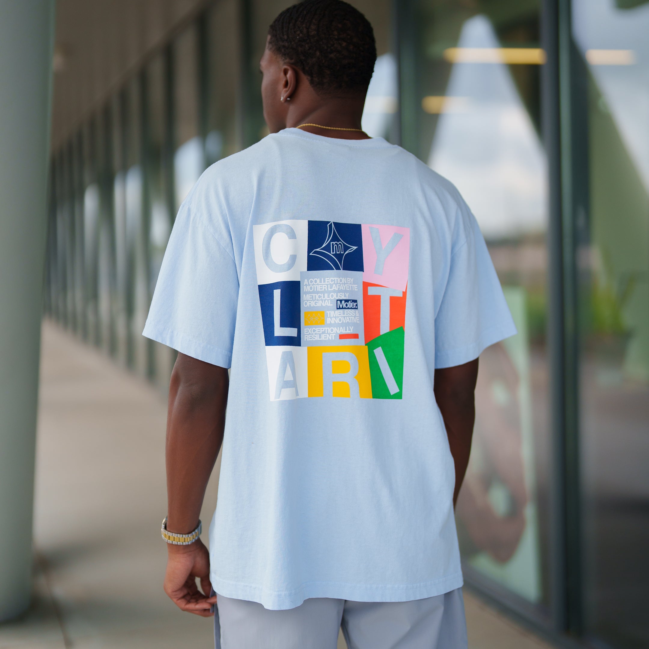 The Clarity Luxe Tee (Skyway)
