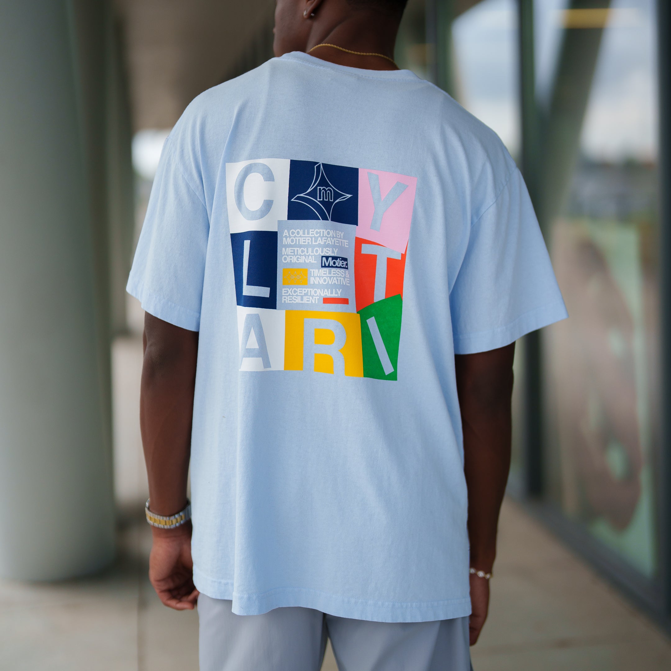 The Clarity Luxe Tee (Skyway)