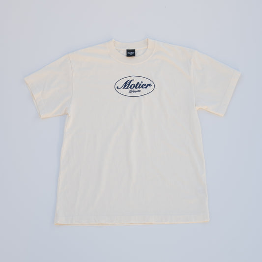 The Classic Logo 2.0 Luxe Tee (Cream) - Motier Lafayette 