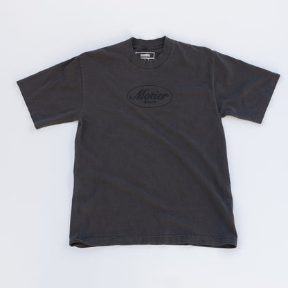 The Classic Logo 2.0 Luxe Tee (Faded Black) - Motier Lafayette 