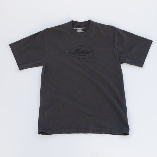 The Classic Logo 2.0 Luxe Tee (Faded Black) - Motier Lafayette 