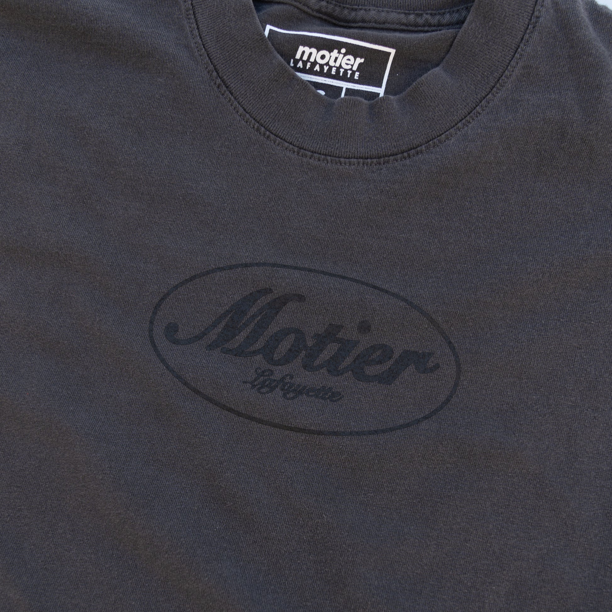 The Classic Logo 2.0 Luxe Tee (Faded Black) - Motier Lafayette 