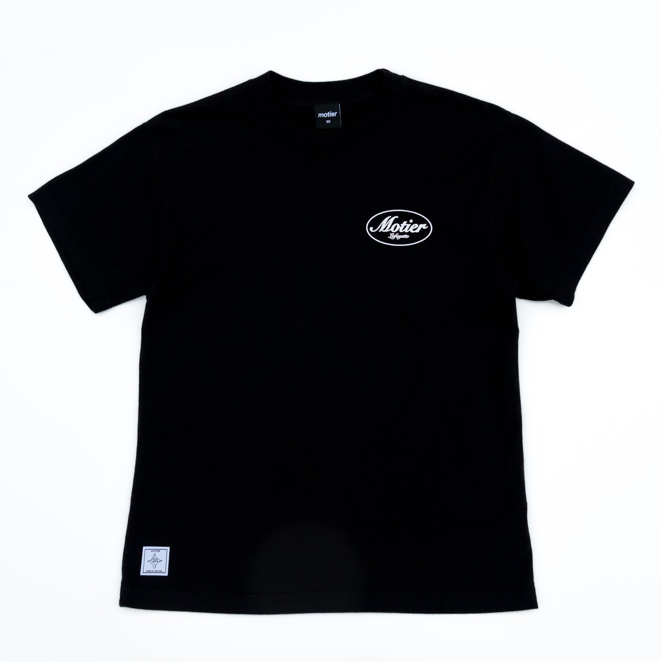 The Classic Logo 2.0 Signature Luxe Tee (Black) - Motier Lafayette 