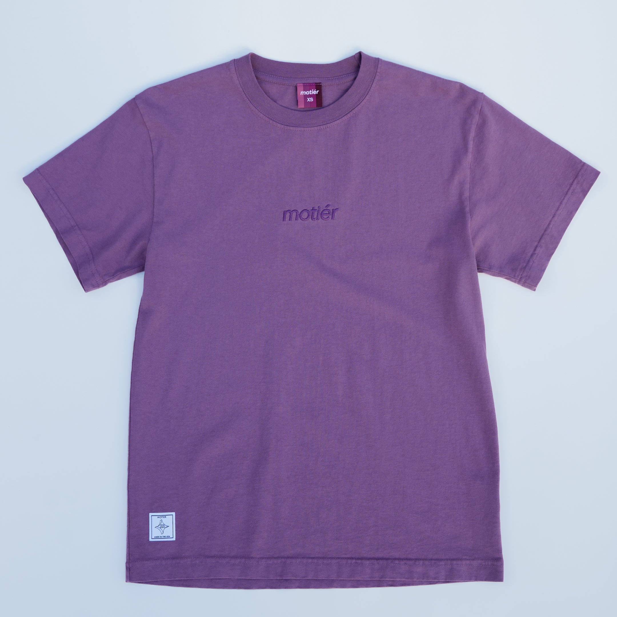 The Classic Embroidery Premium Luxe Tee (Grapeade)