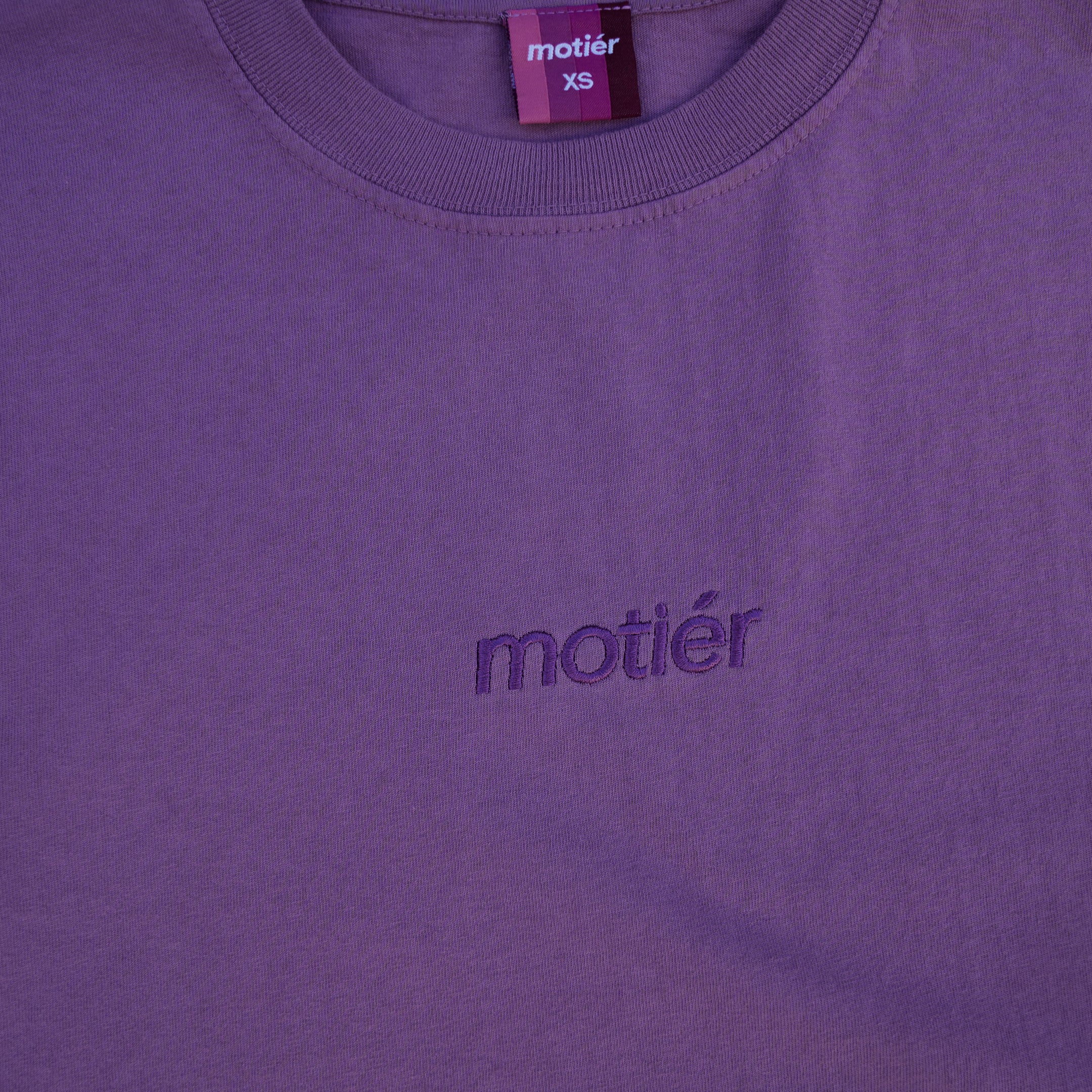 The Classic Embroidery Premium Luxe Tee (Grapeade)