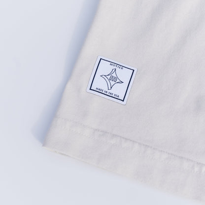 The Classic Embroidery Luxe Tee (Sand)