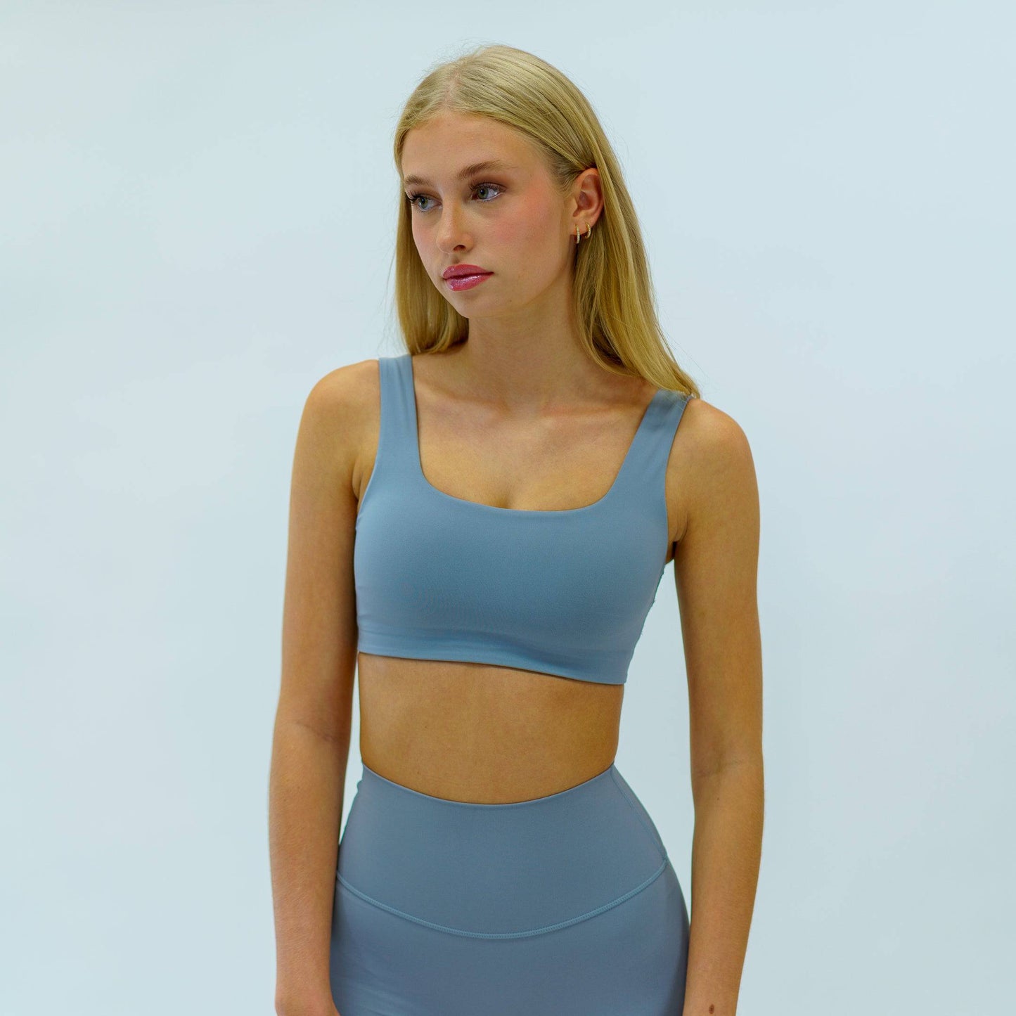 Diamond Lycra Sports Bra (Cloud Grey)