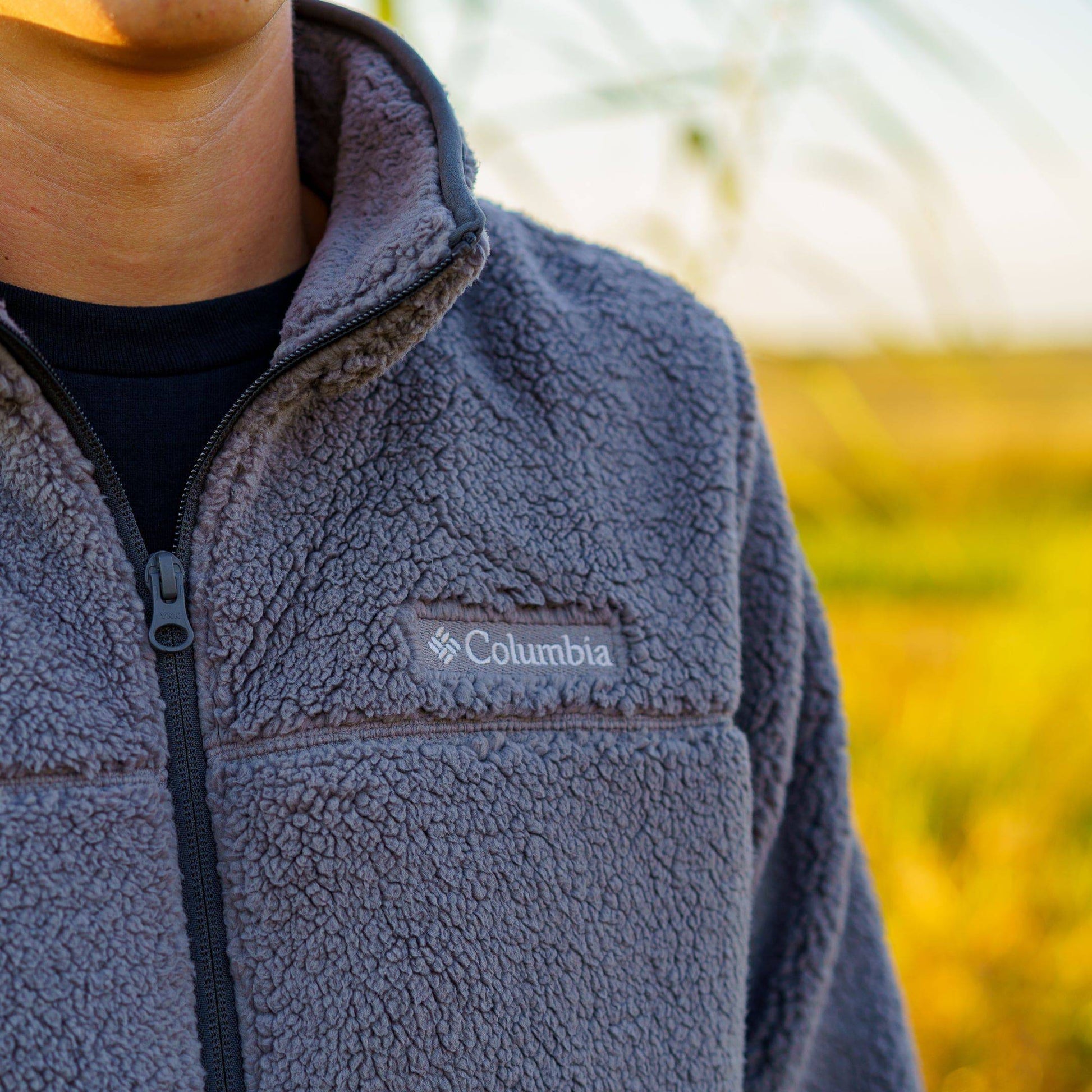 The Motier Outdoors Sherpa Full-Zip Fleece Jacket (Gunmetal) - Motier Lafayette 