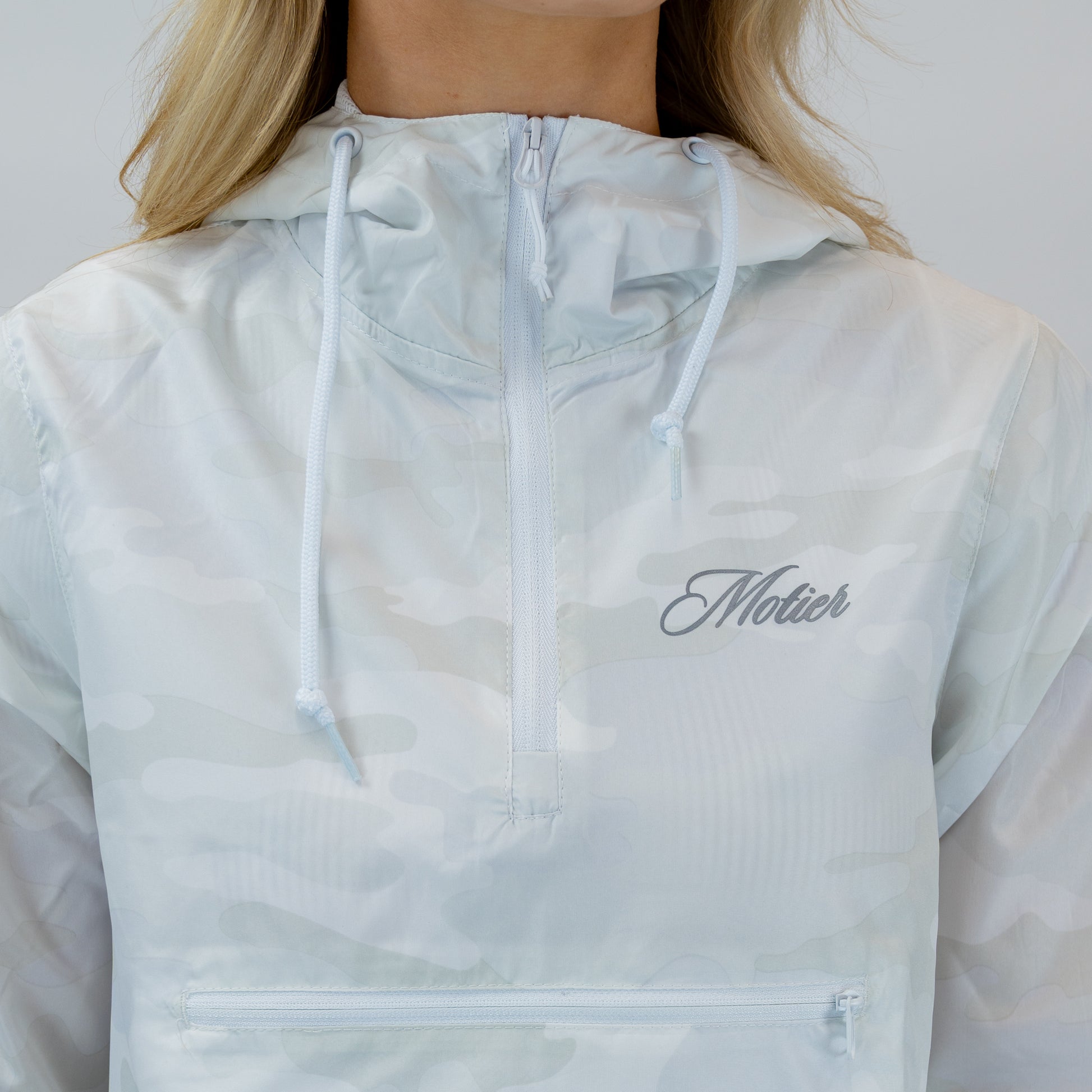 Women's Cropped Anorak (Snow) - Motier Lafayette 