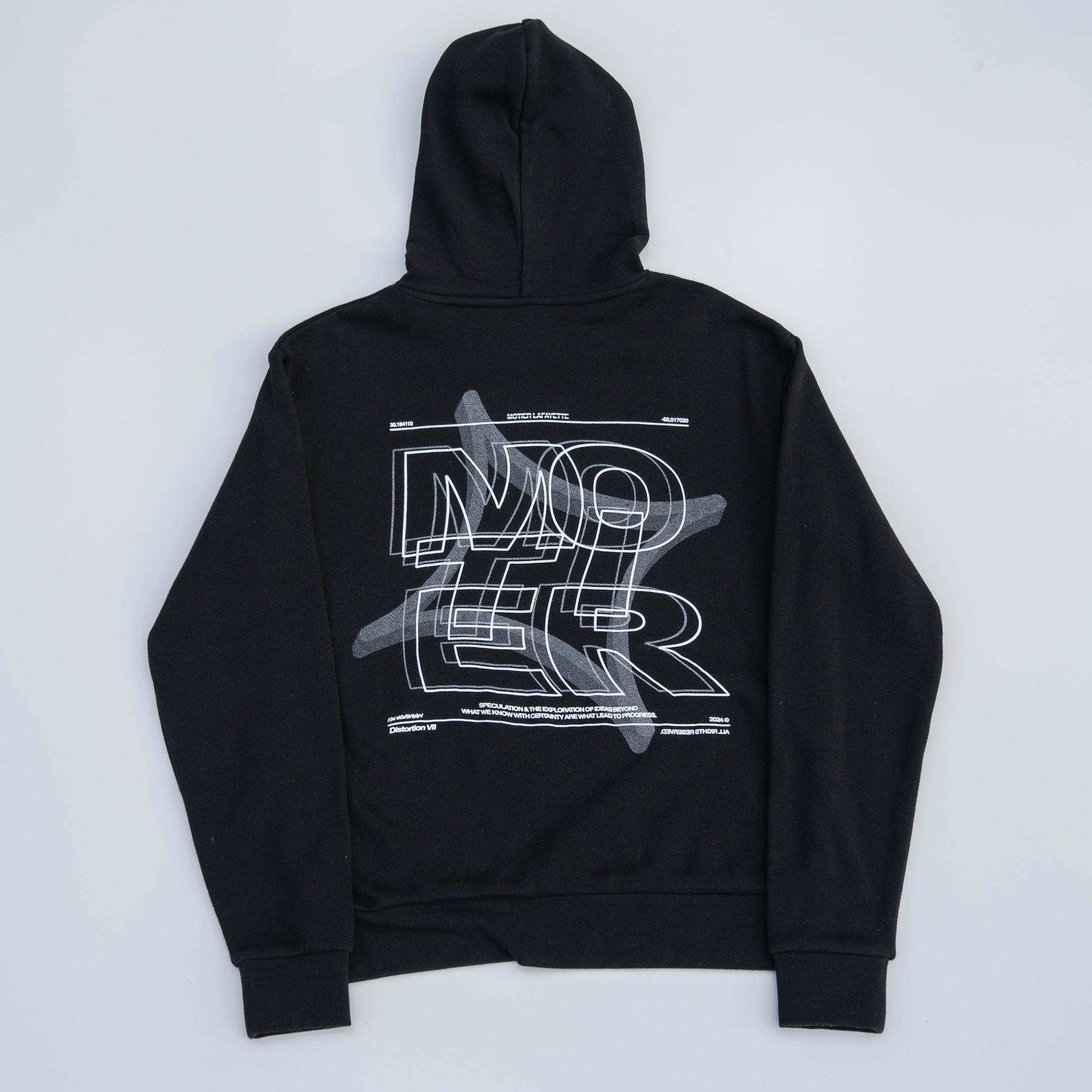 The Distortion VII Hoodie (Black) - Motier Lafayette 