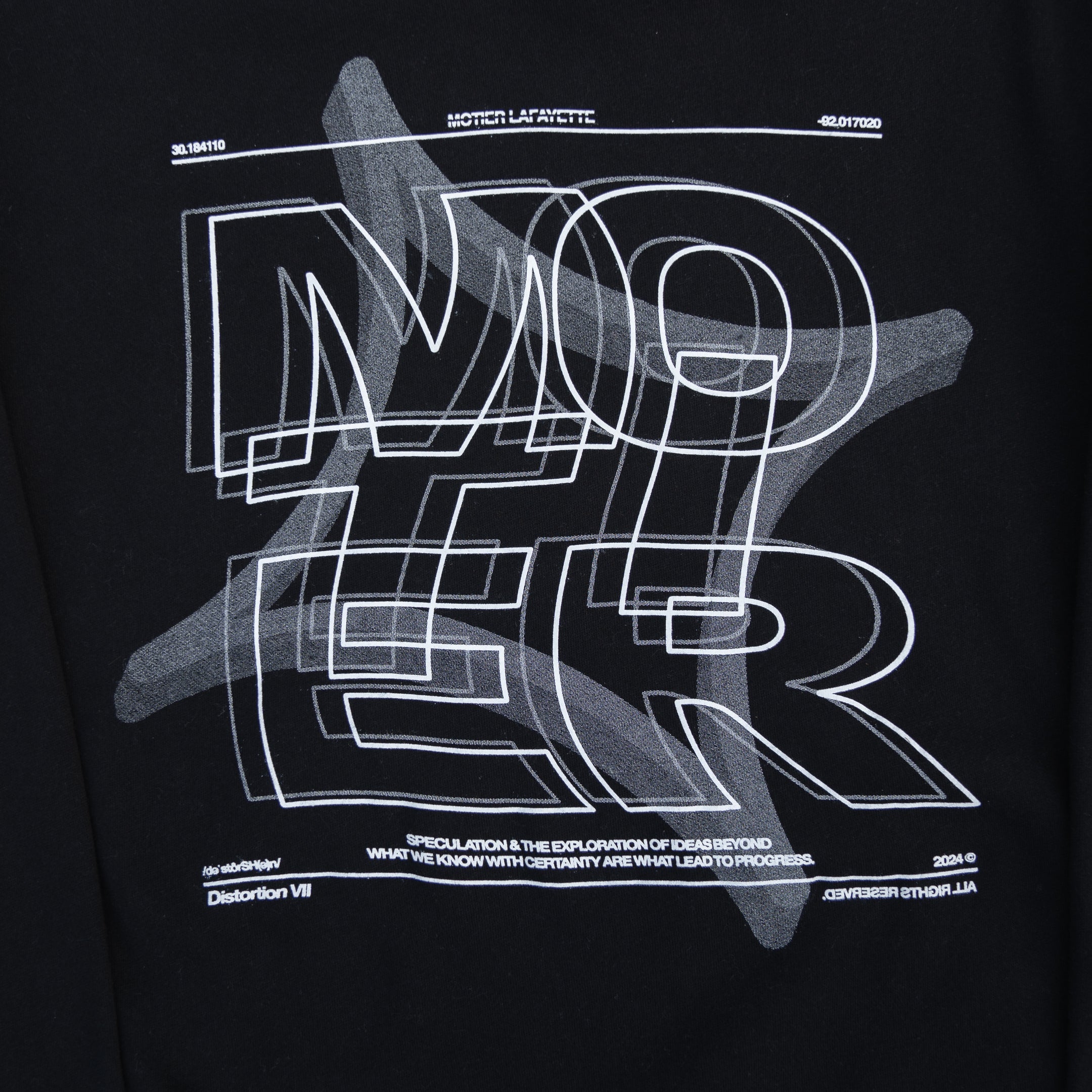 The Distortion VII Hoodie (Black) - Motier Lafayette 