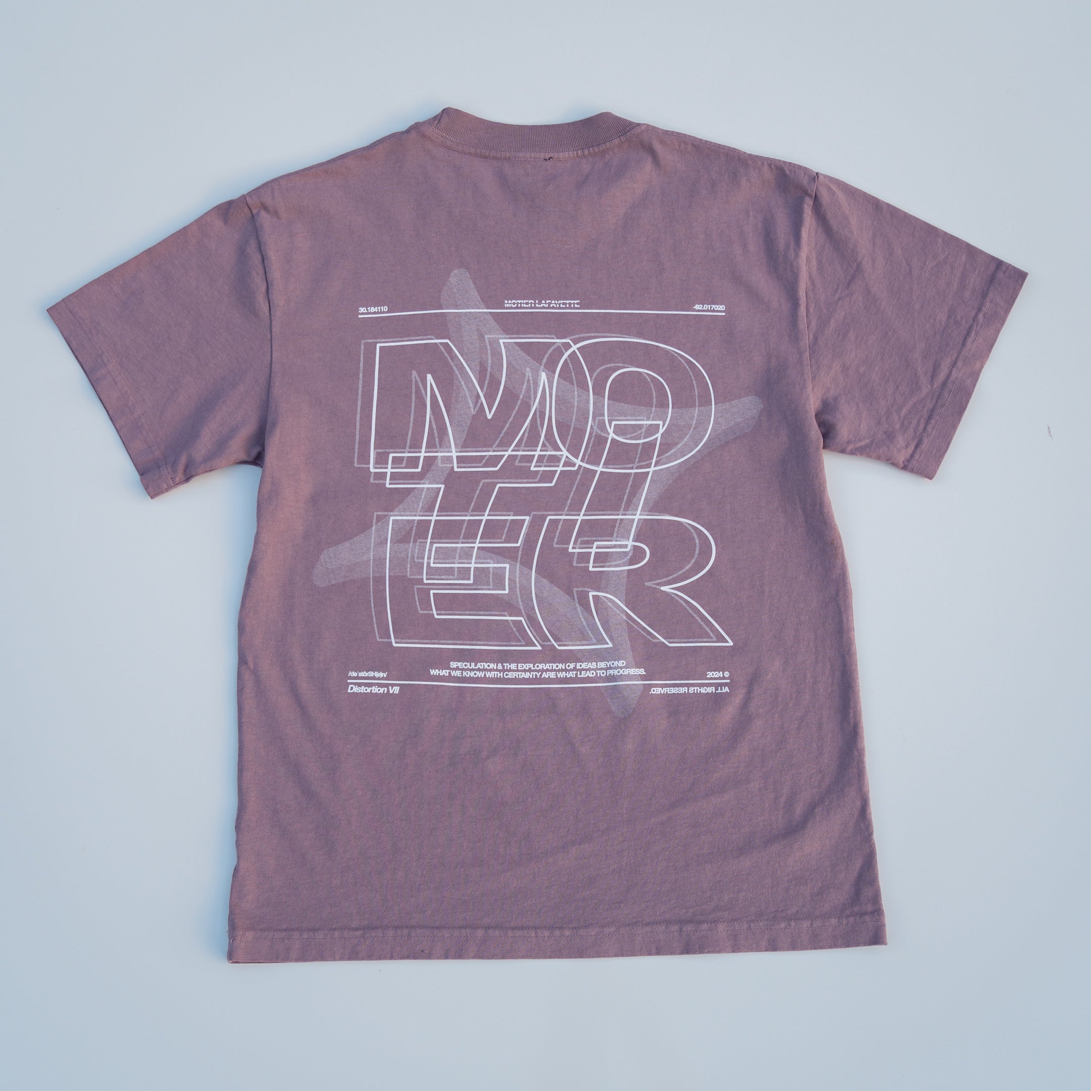 The Distortion VII Luxe Tee (Rosewood Mist) - Motier Lafayette 