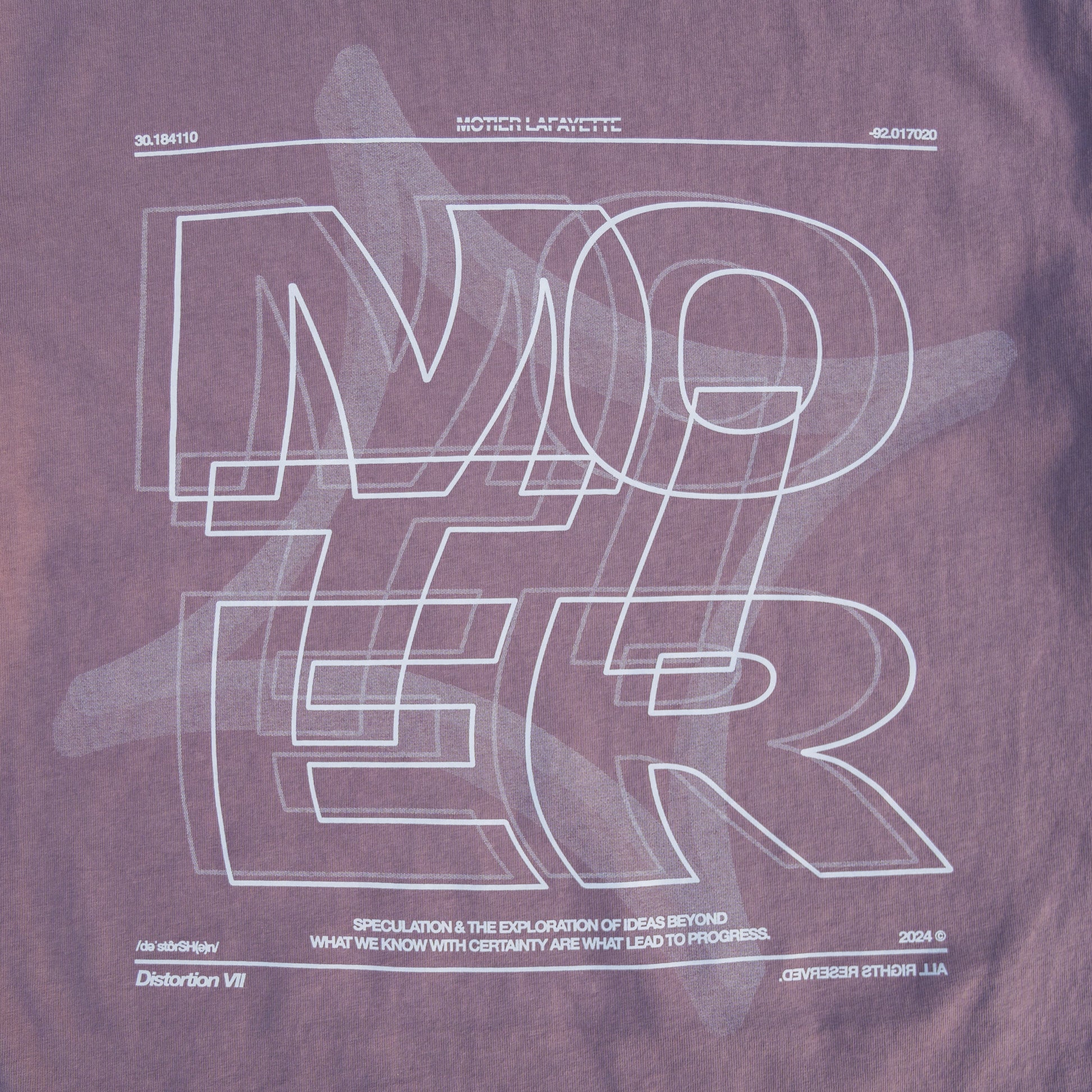 The Distortion VII Luxe Tee (Rosewood Mist) - Motier Lafayette 