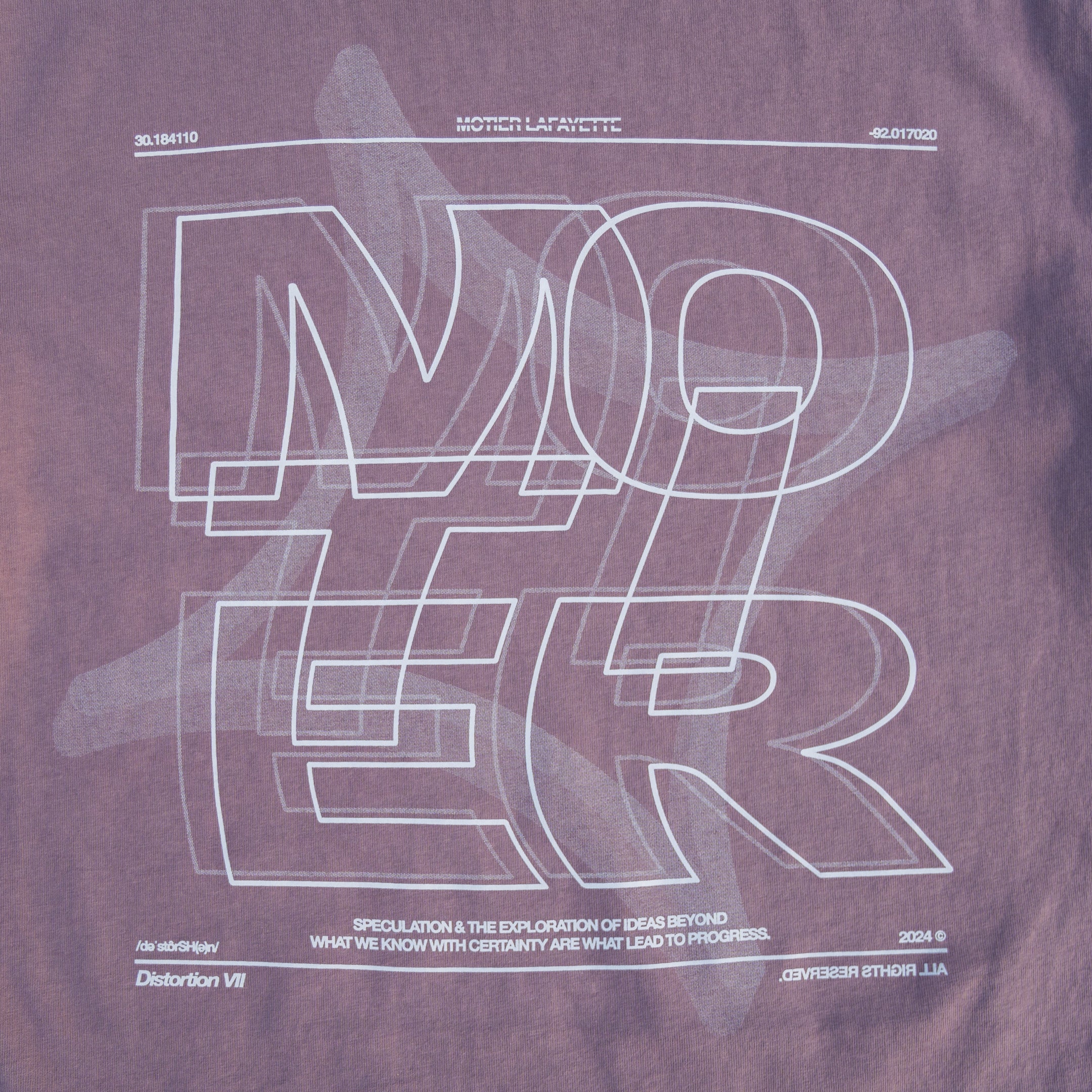 The Distortion VII Luxe Tee (Rosewood Mist) - Motier Lafayette 