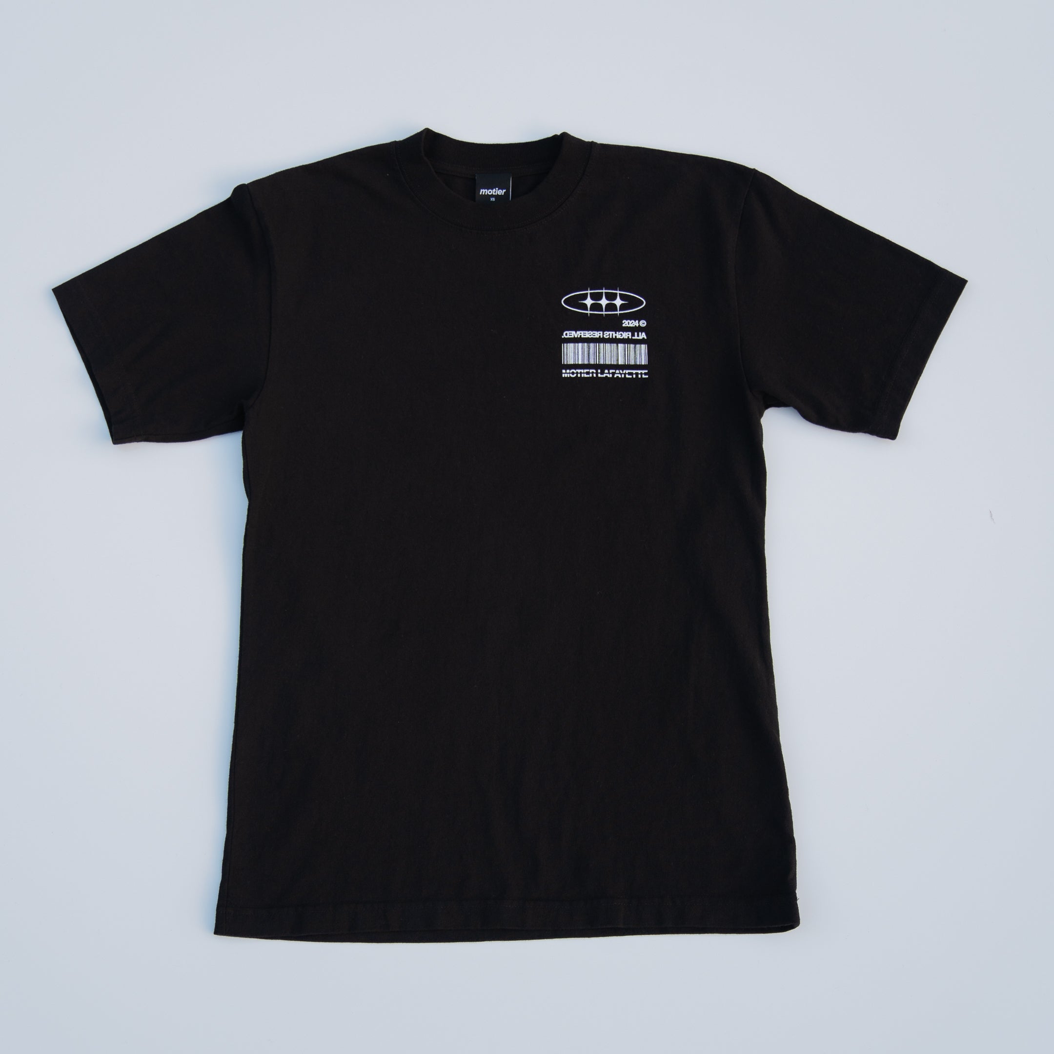 The Distortion VII Luxe Tee (Black) - Motier Lafayette 