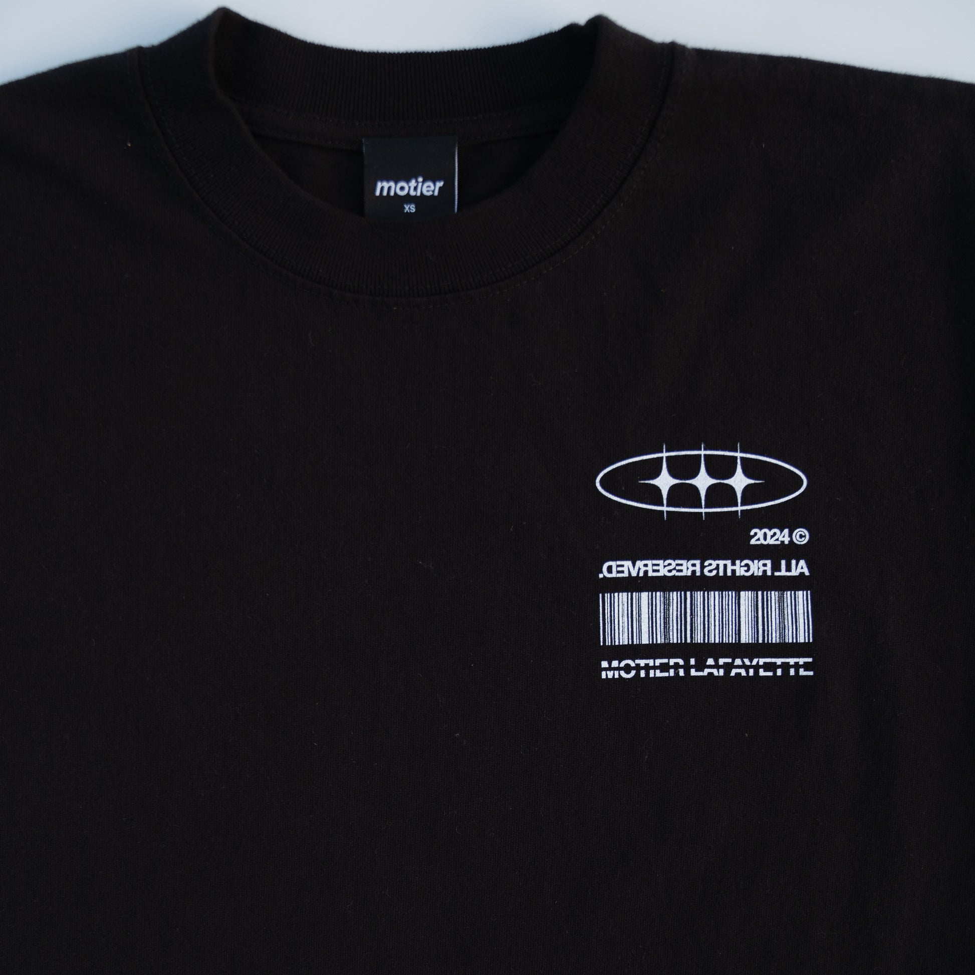The Distortion VII Luxe Tee (Black) - Motier Lafayette 