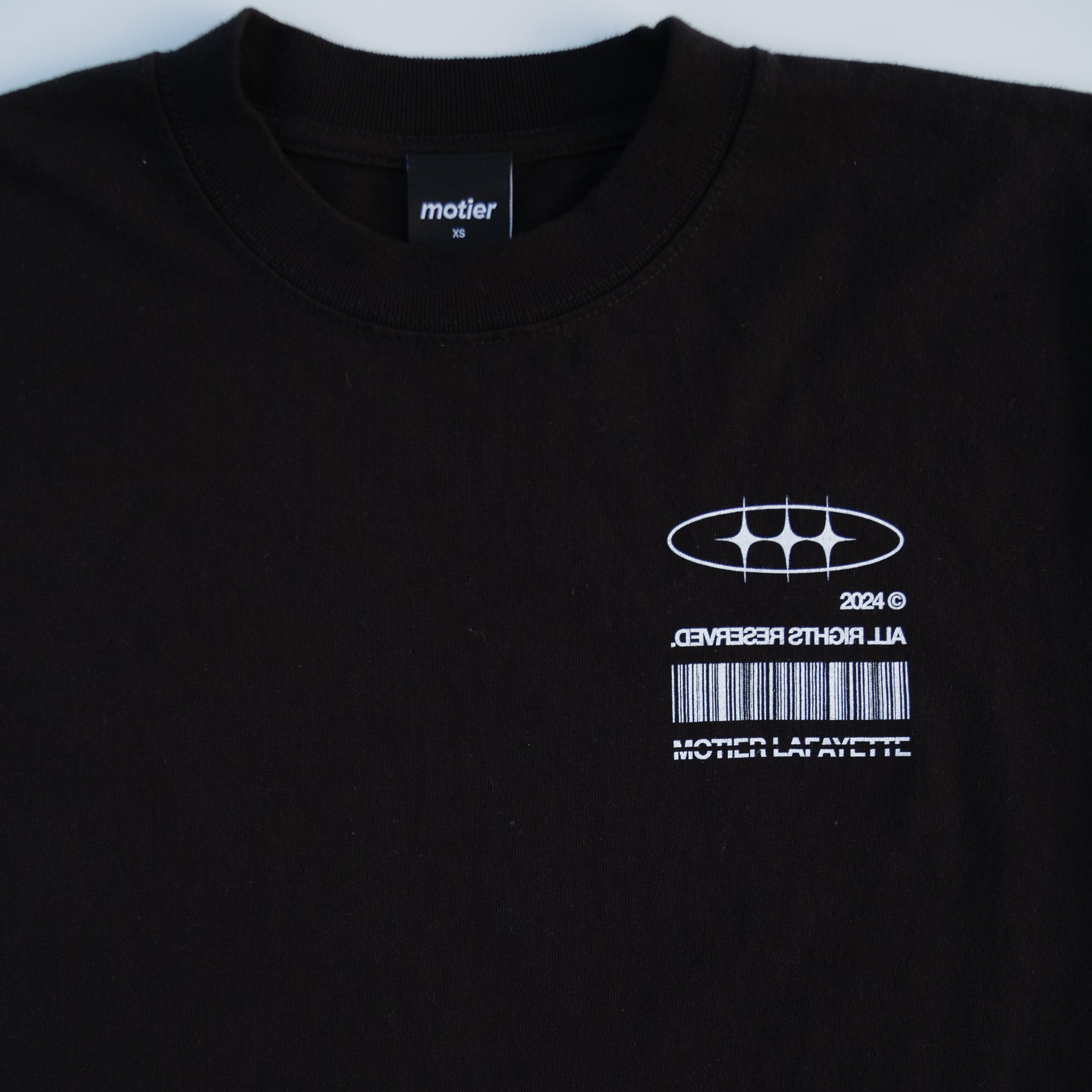 The Distortion VII Luxe Tee (Black) - Motier Lafayette 