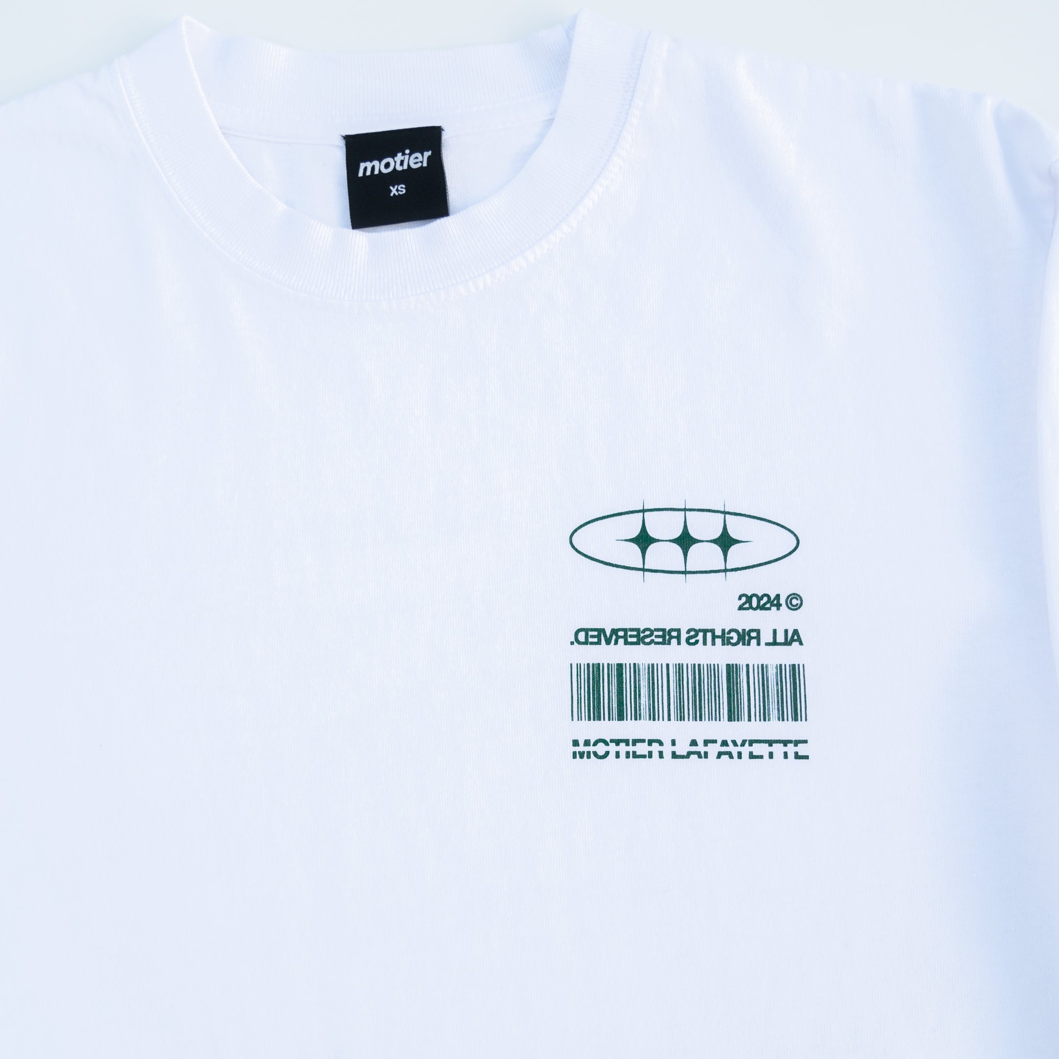 The Distortion VII L/S Luxe Tee (White) - Motier Lafayette 