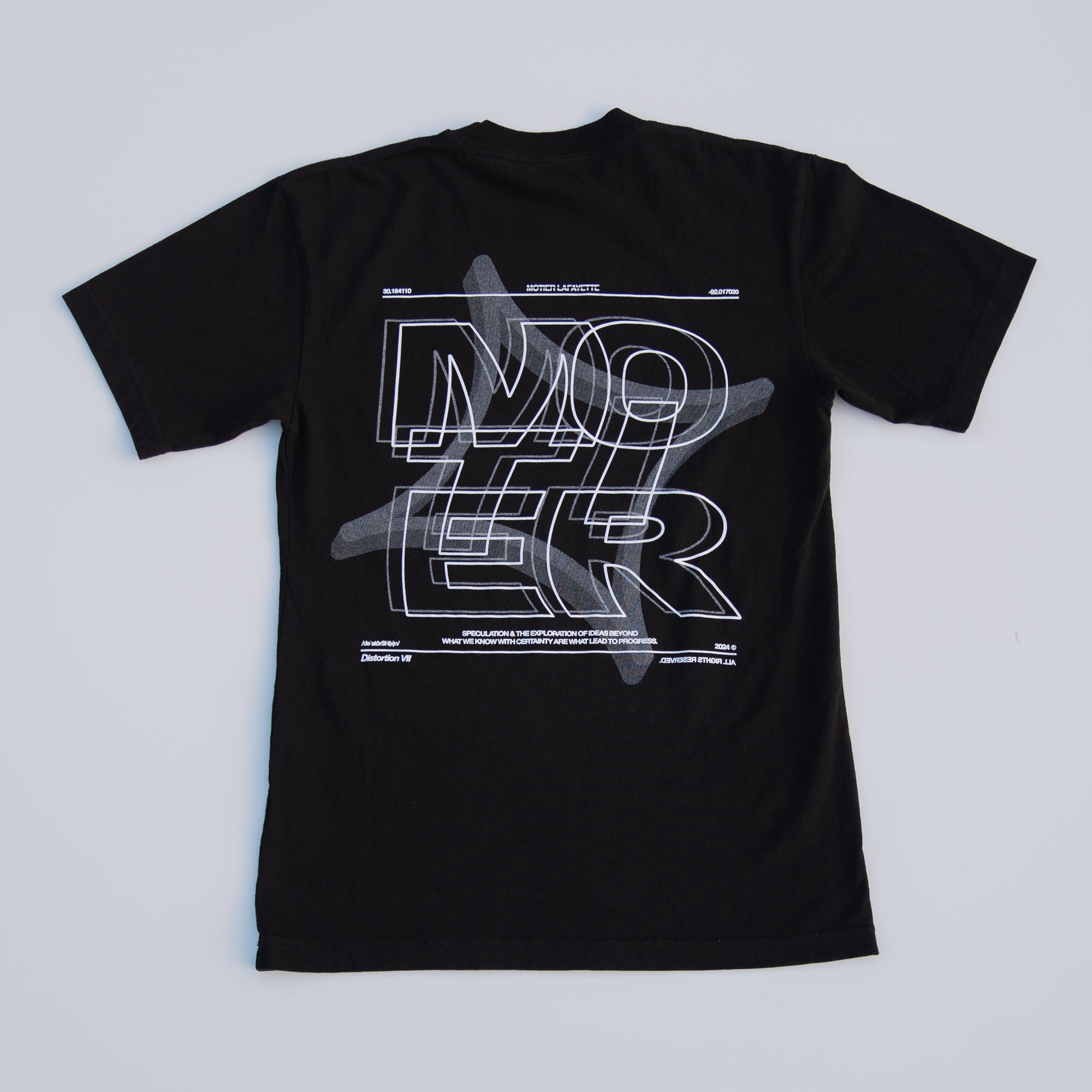 The Distortion VII Luxe Tee (Black) - Motier Lafayette 