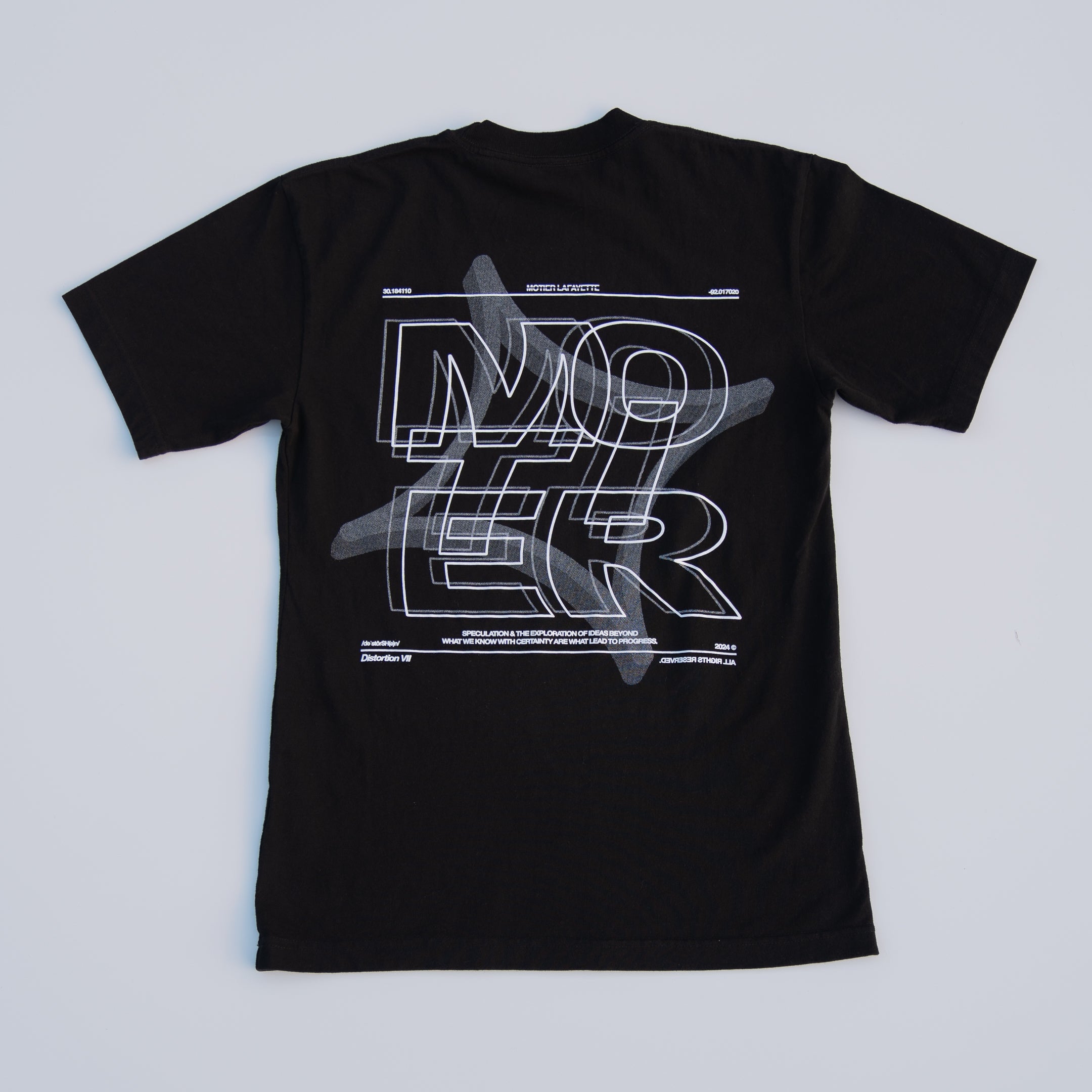 The Distortion VII Luxe Tee (Black) - Motier Lafayette 