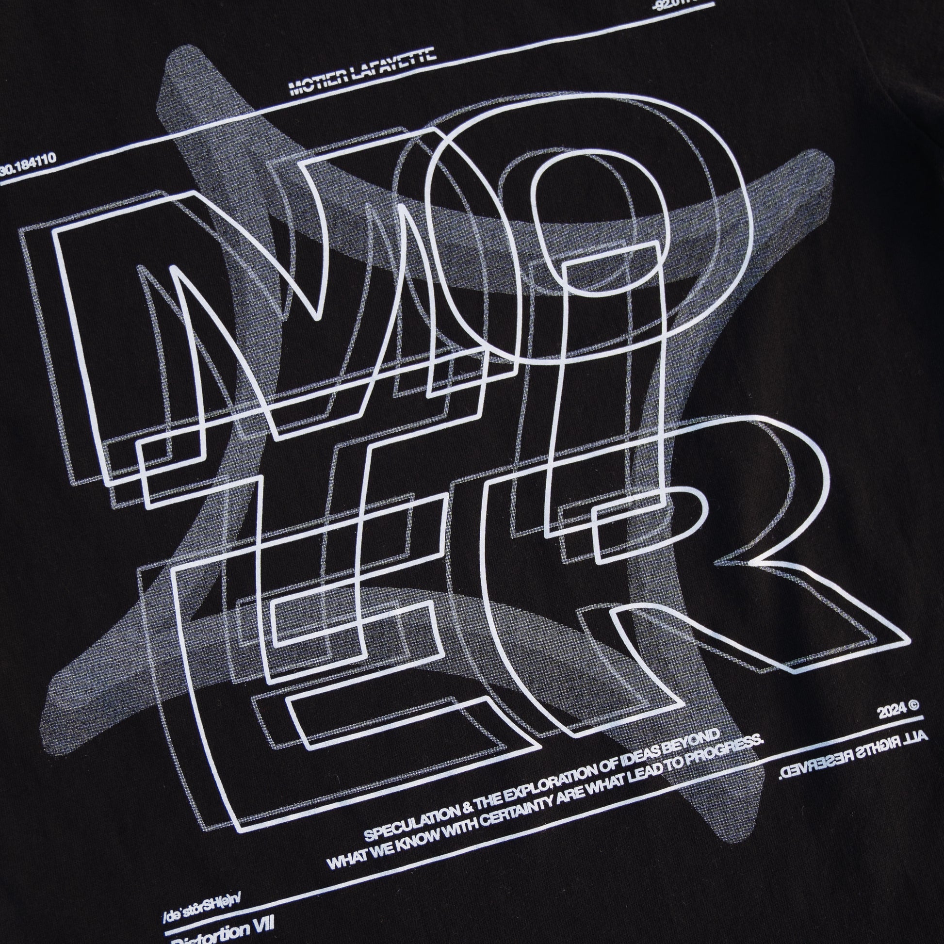 The Distortion VII Luxe Tee (Black) - Motier Lafayette 