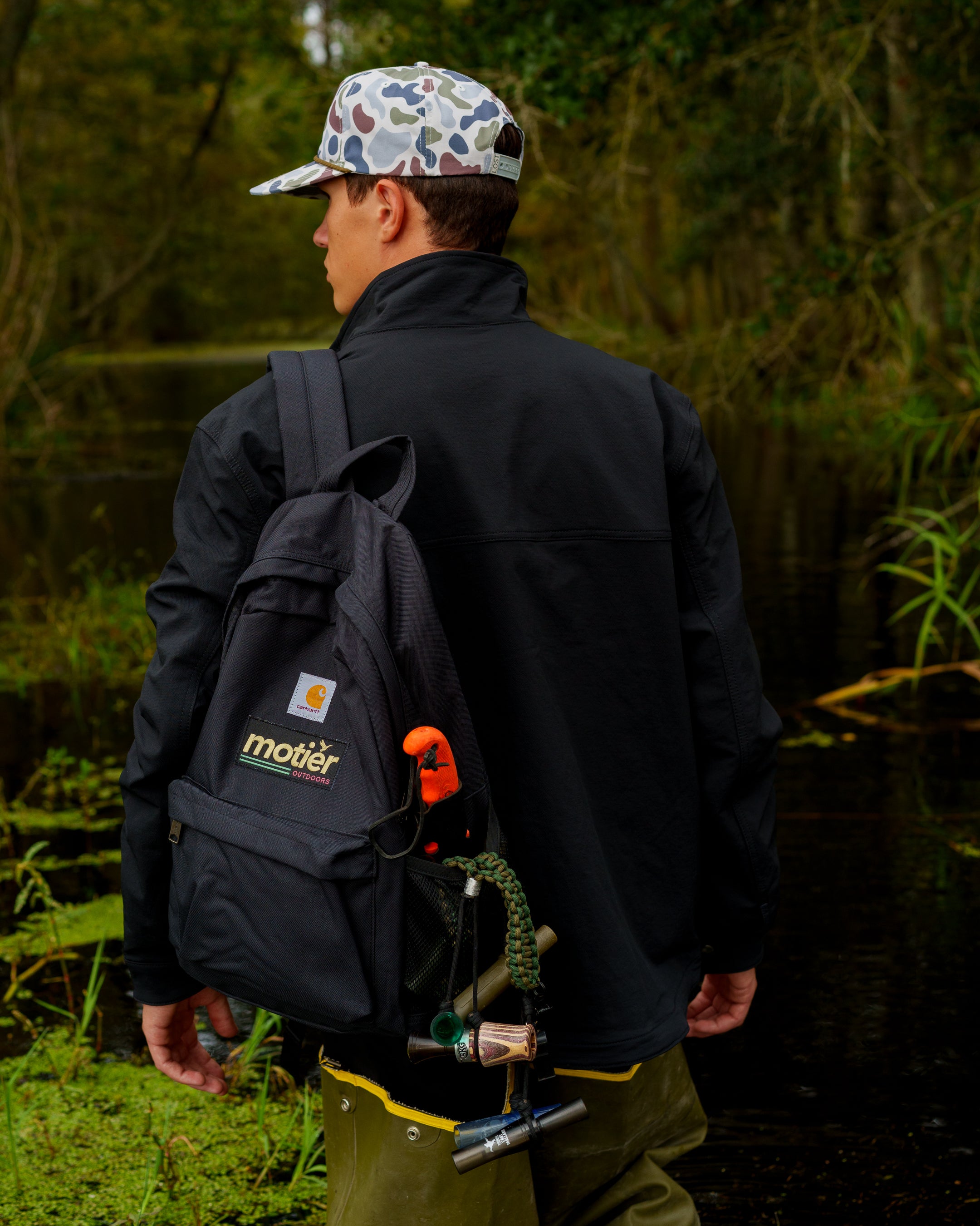 The Motier Outdoors Canvas Backpack (Black) - Motier Lafayette 