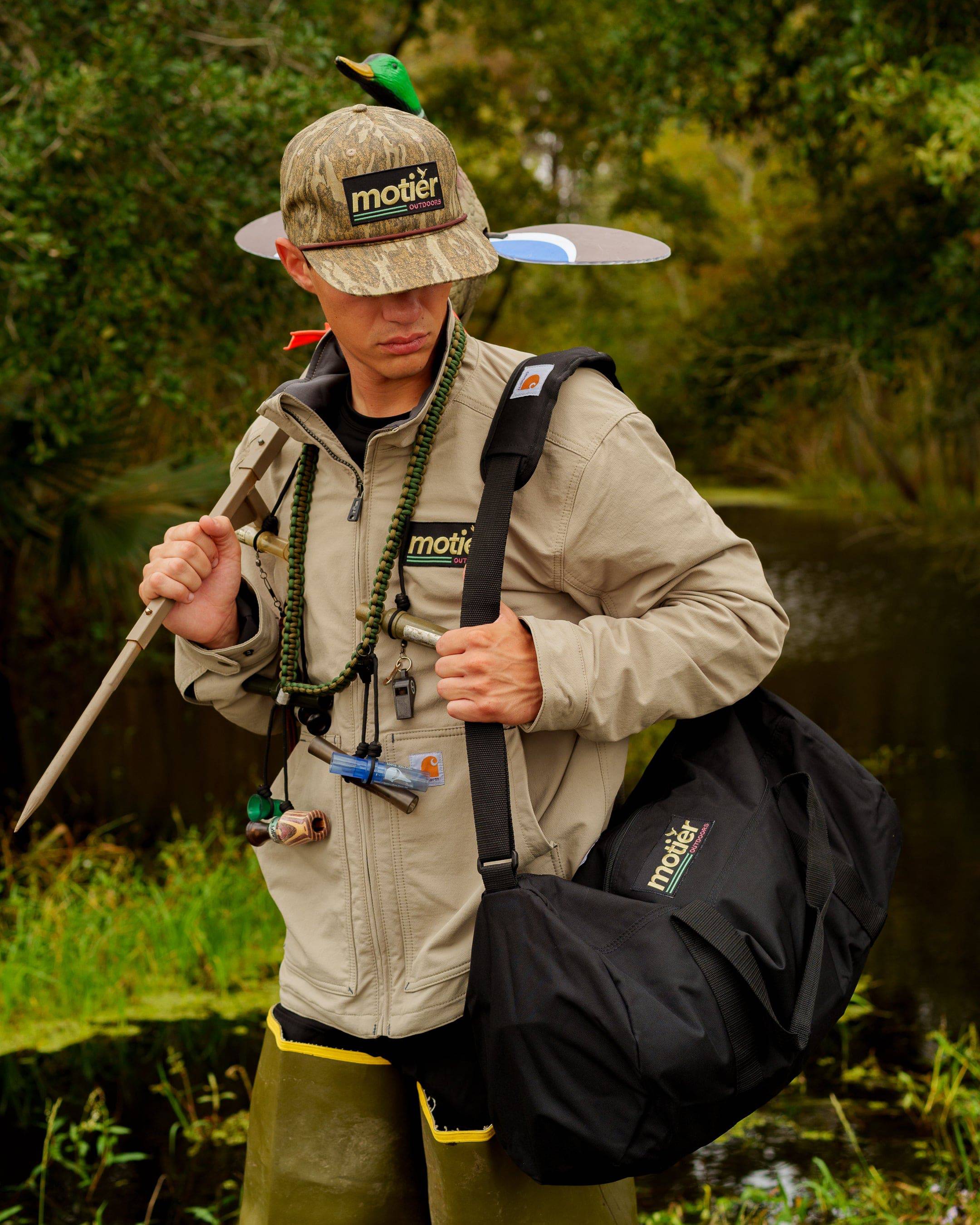 The Motier Outdoors Duffle Bag (Black) - Motier Lafayette 