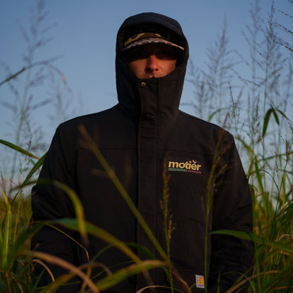 The Motier Outdoors Hooded Carhartt Duck Jacket (Black) - Motier Lafayette 