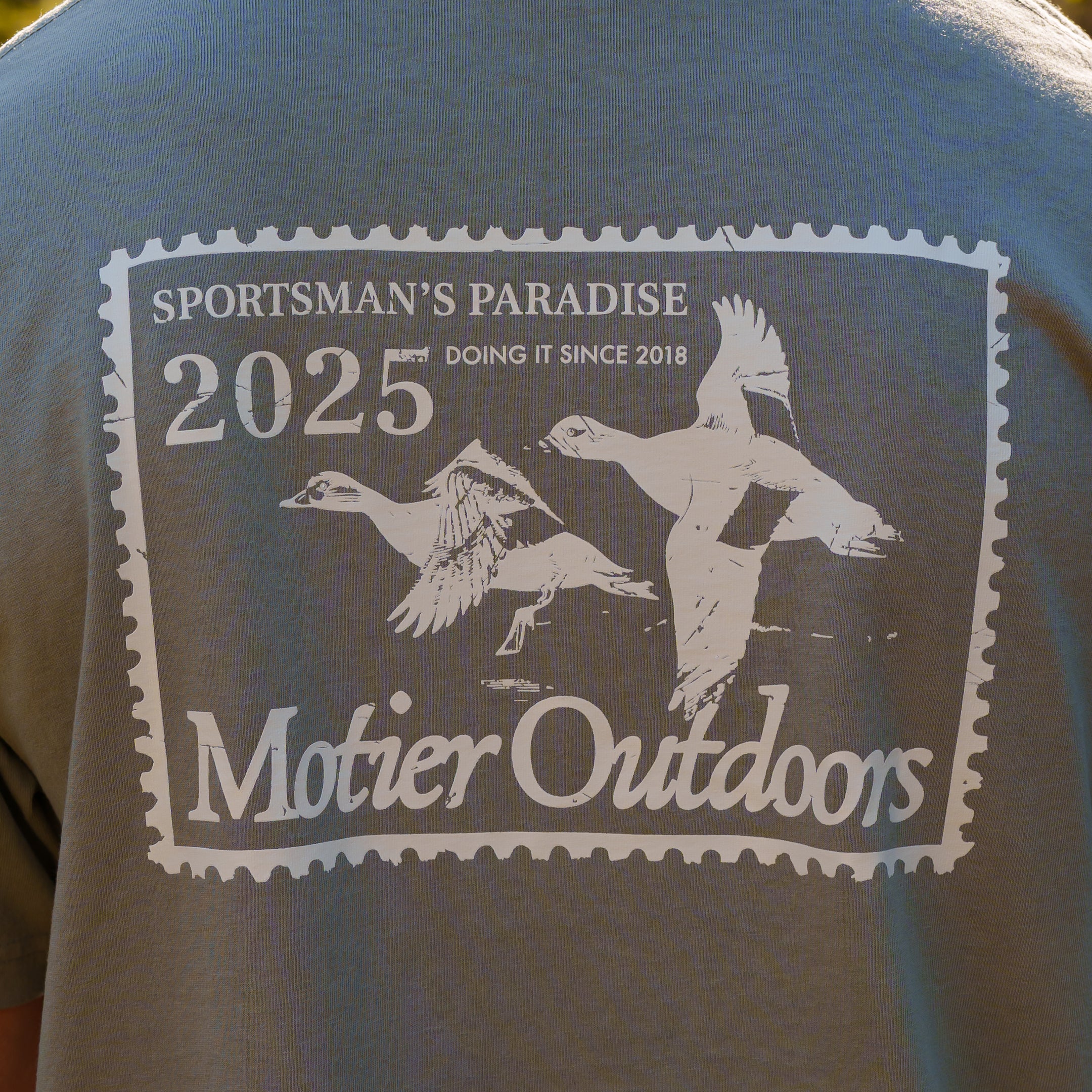 Duck Stamp Luxe Tee (Moon Mist)