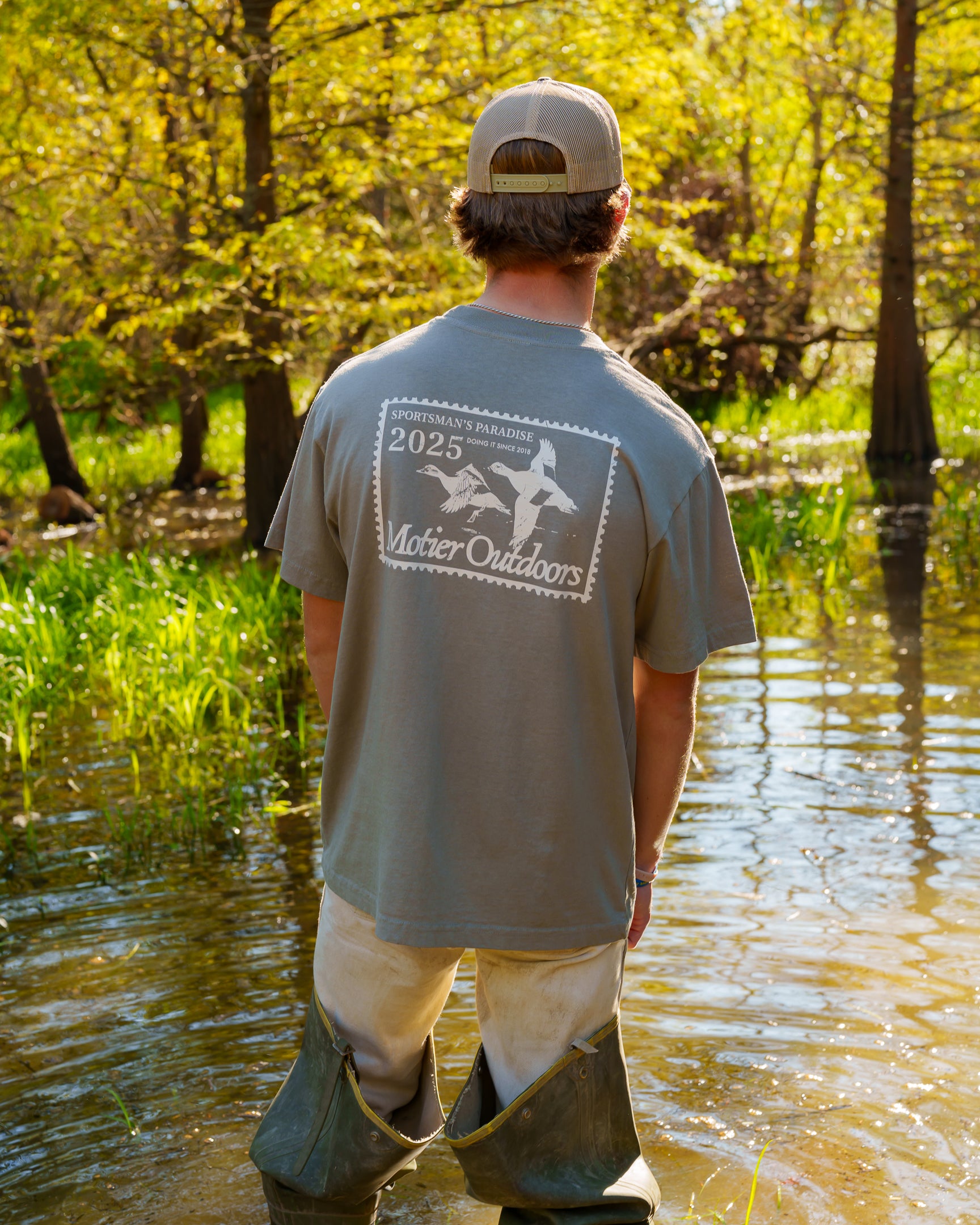 Duck Stamp Luxe Tee (Moon Mist)